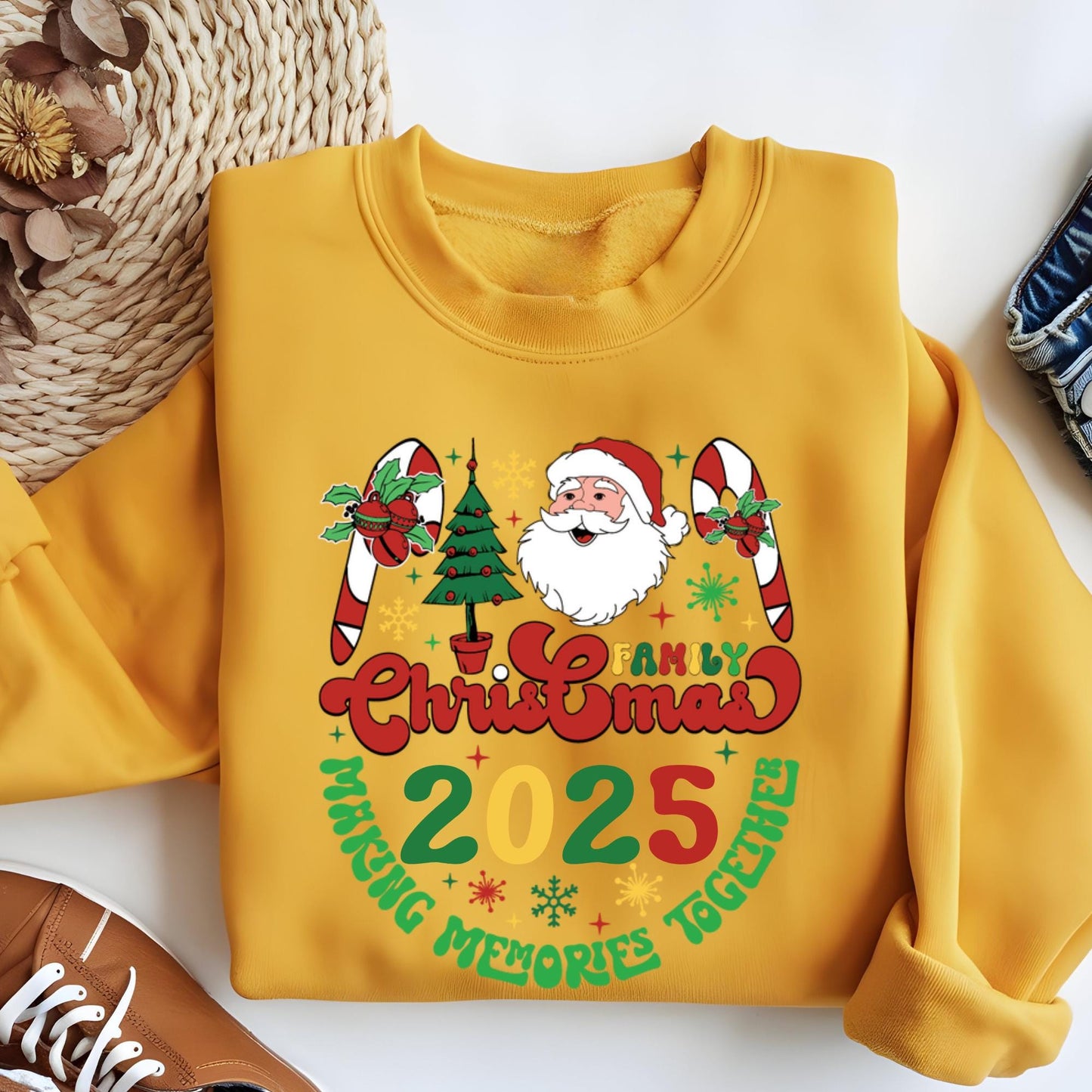 Family Christmas 2025 Sweatshirt Making Memories Together Hoodie Xmas Gift