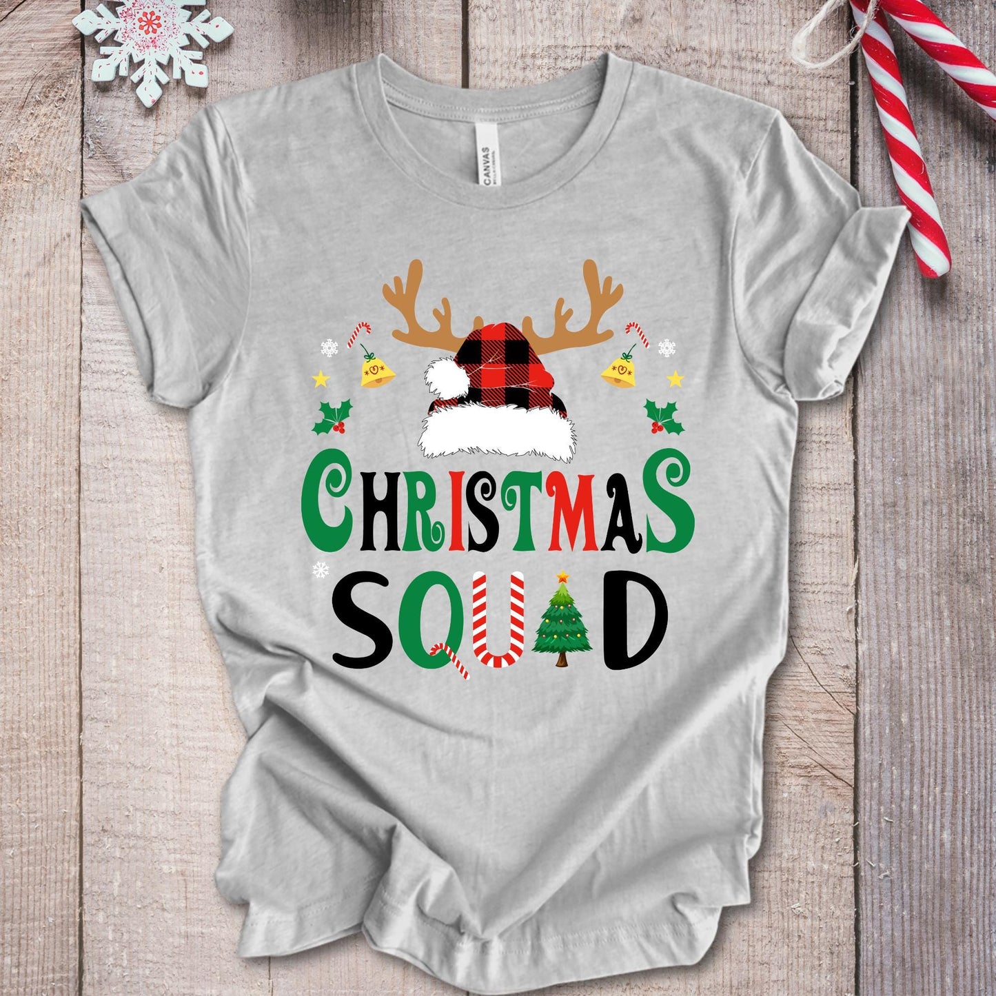 Personalized Christmas Squad Reindeer Shirt Xmas Group Tee Family Matching Pajamas