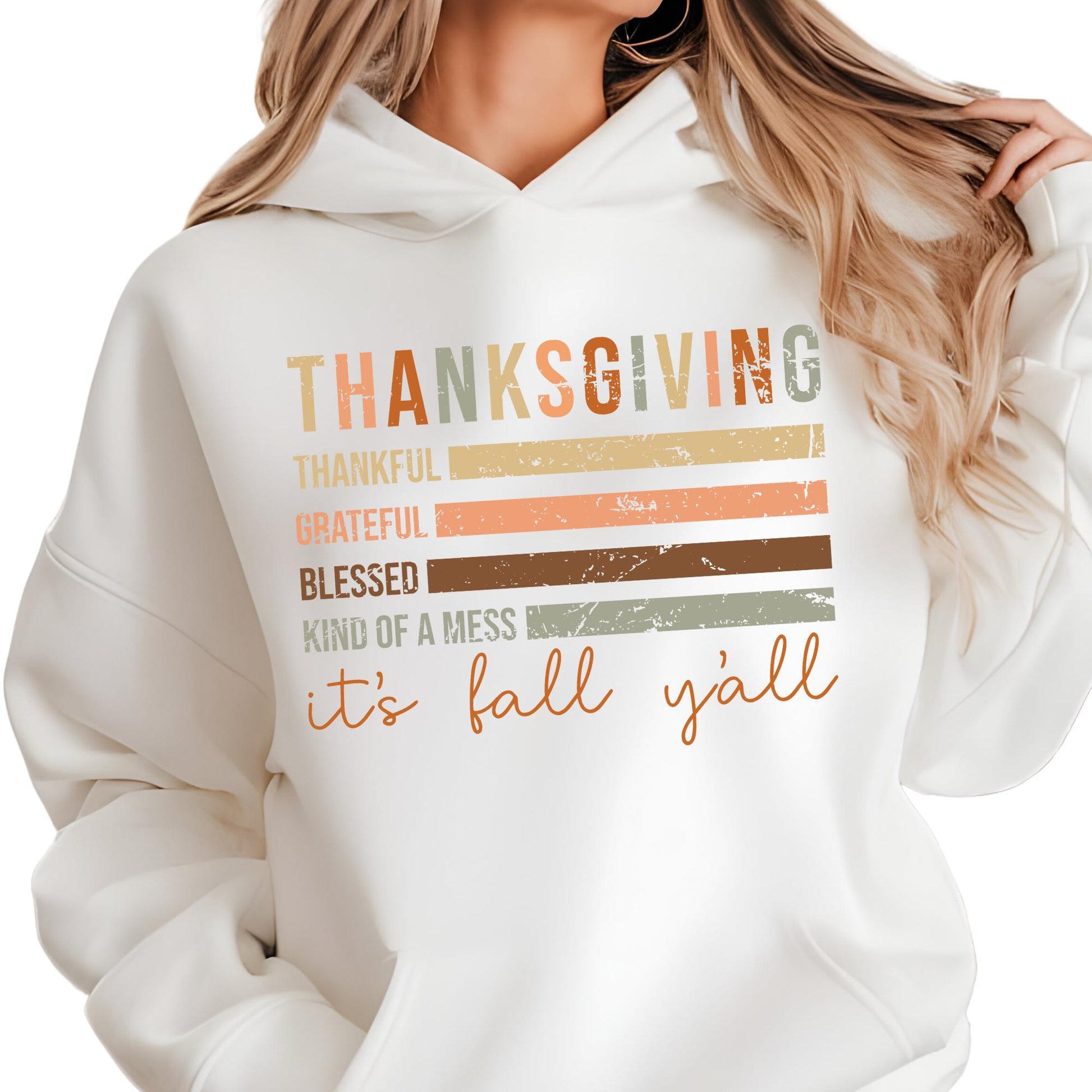 Thanksgiving Sweatshirt, It's Fall Y'all Hoodie, Thankful Sweat