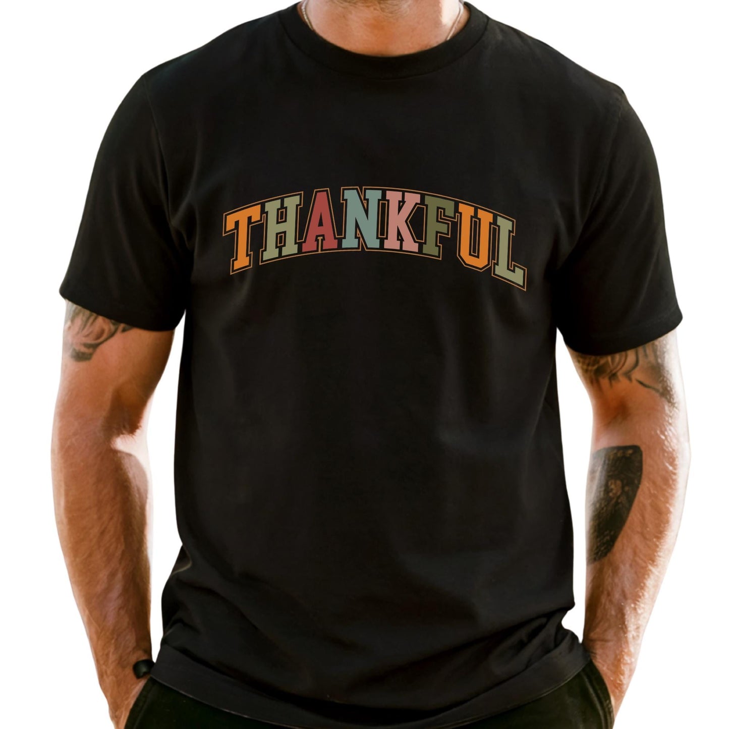 Comfort Colors® Thankful Shirt, Religious Gift Idea, Retro Fall Season, Autumn Tees