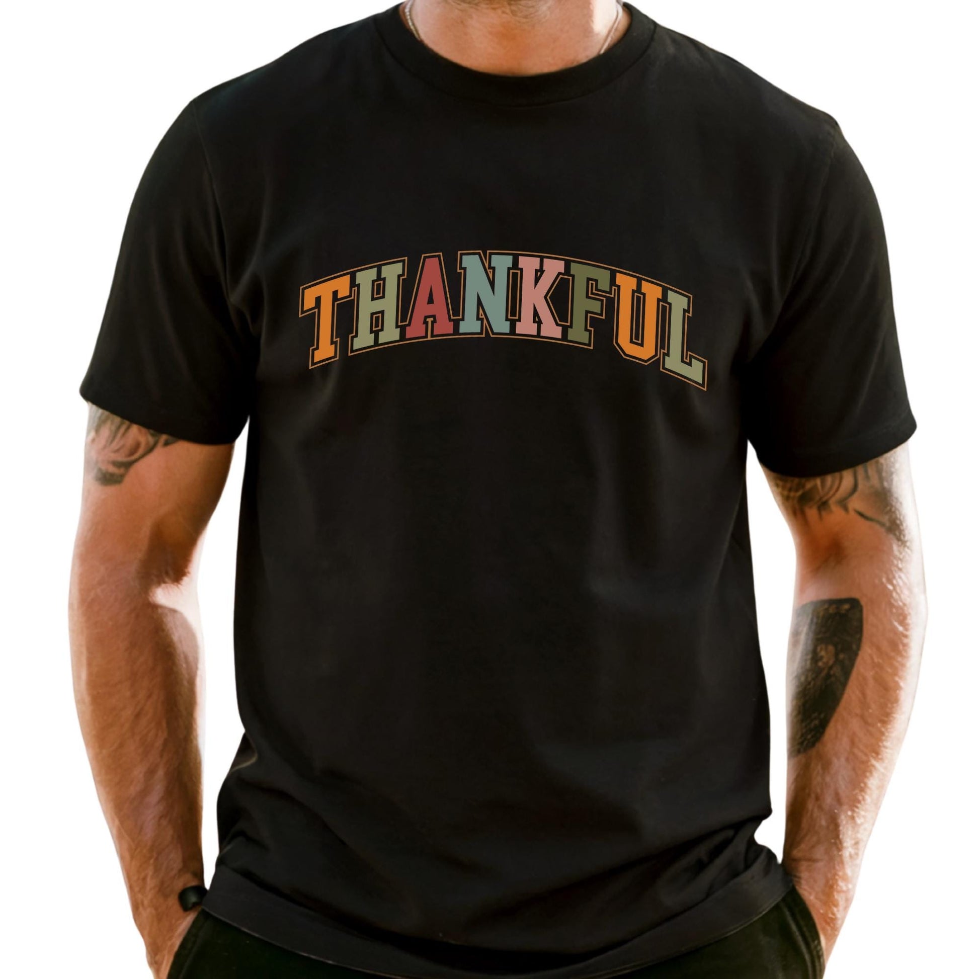 Comfort Colors® Thankful Shirt, Religious Gift Idea, Retro Fall Season, Autumn Tees