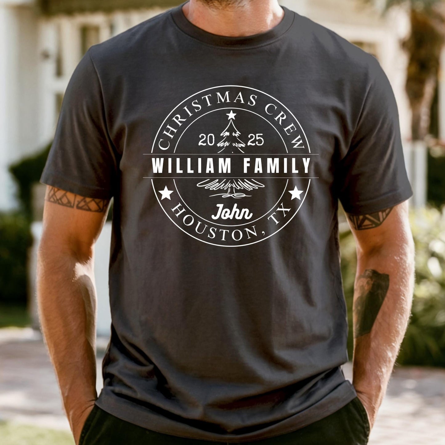 Comfort Colors Christmas Crew Shirt: Personalized Family Reunion Tee Xmas Gift