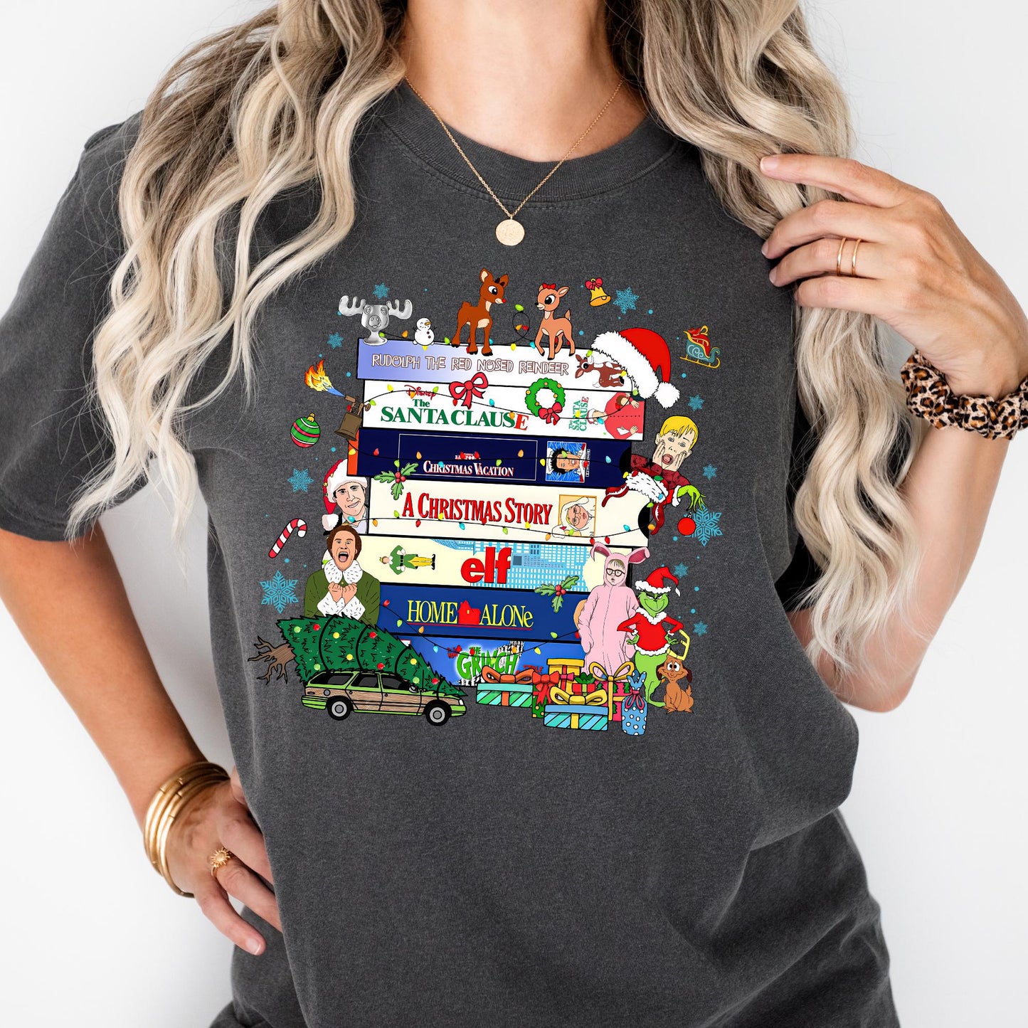 Comfort Colors® 90s Movie Christmas Shirt: Family Reunion Tee