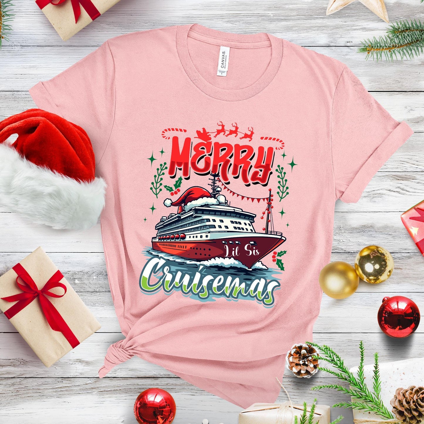 Personalized Merry Cruisemas Shirt Xmas Family Vacation Tee