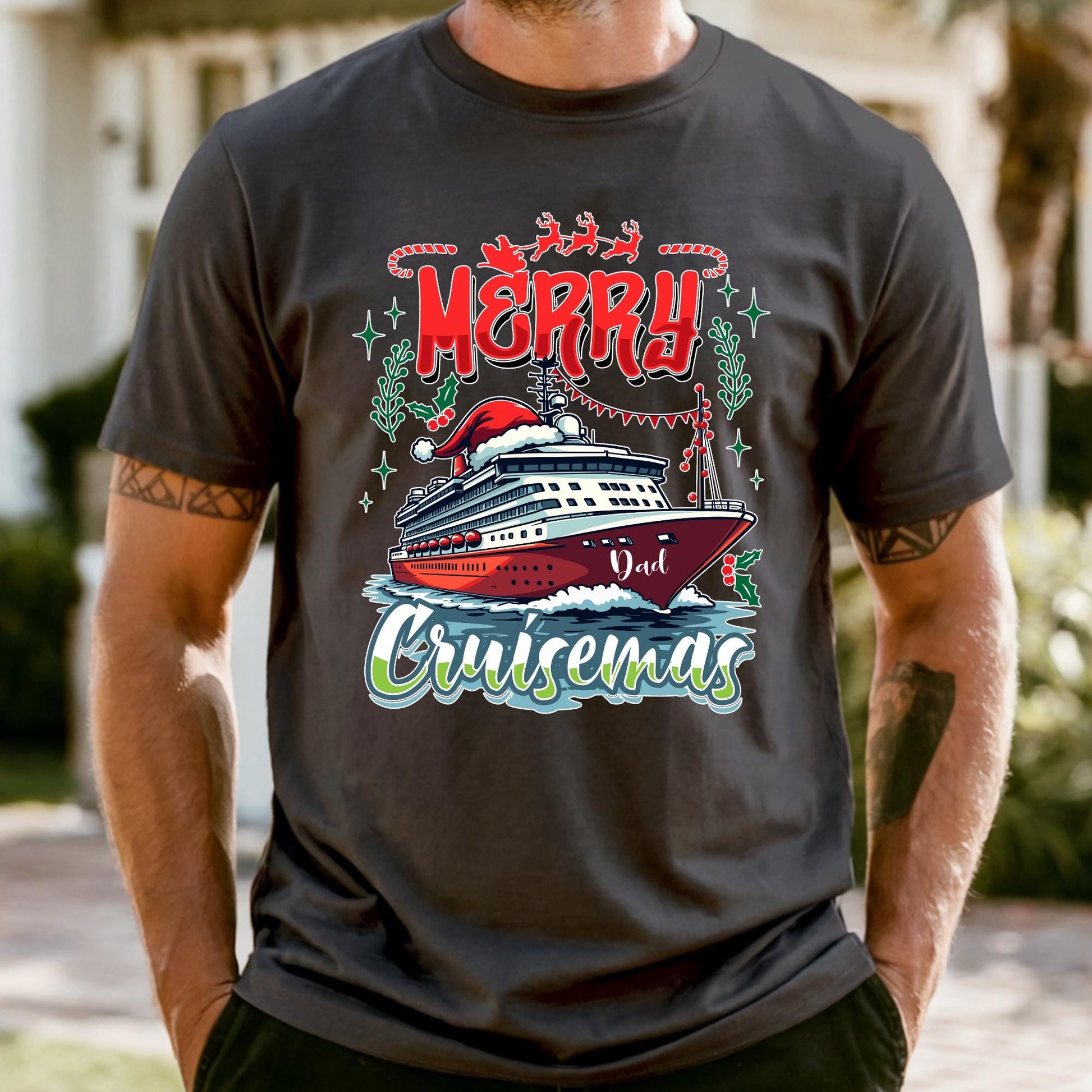 Comfort Colors® Merry Cruisemas Shirt Custom Family Vacation Tee
