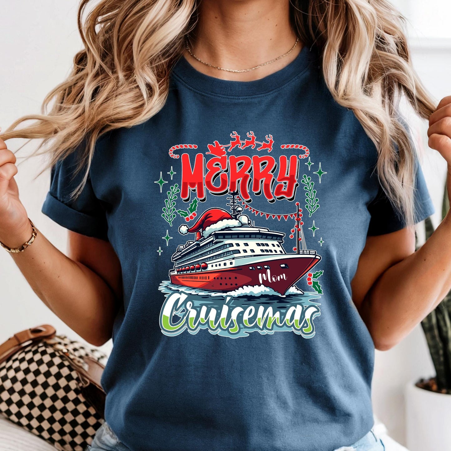 Comfort Colors® Merry Cruisemas Shirt Custom Family Vacation Tee