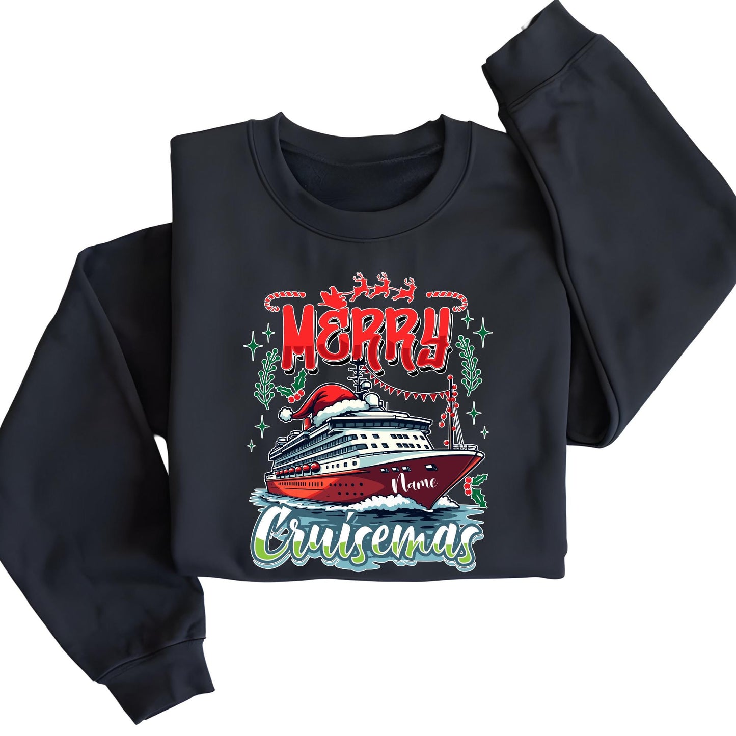Merry Cruisemas Sweatshirt, Custom Christmas Sweat Xmas Gift