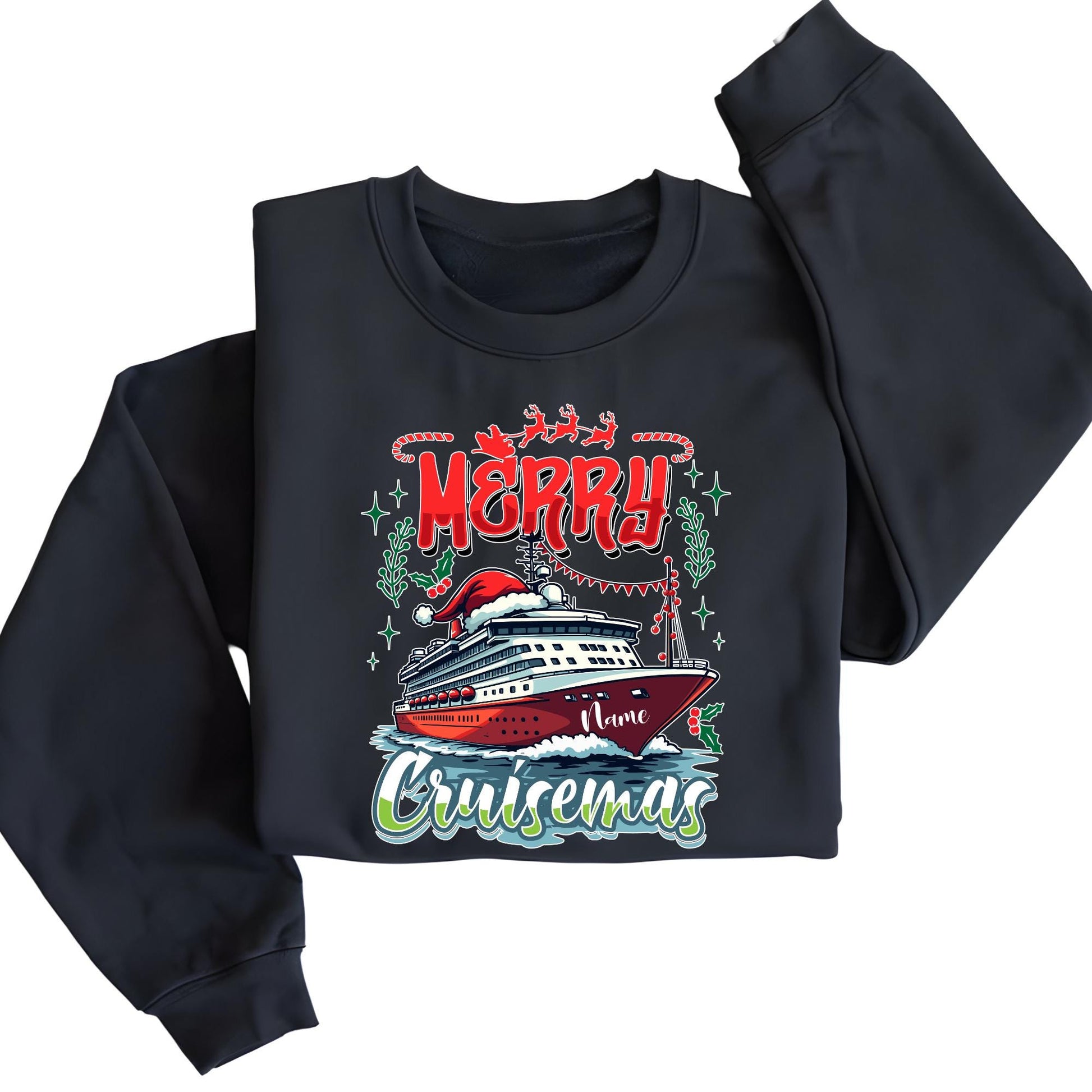 Merry Cruisemas Sweatshirt, Custom Christmas Sweat Xmas Gift