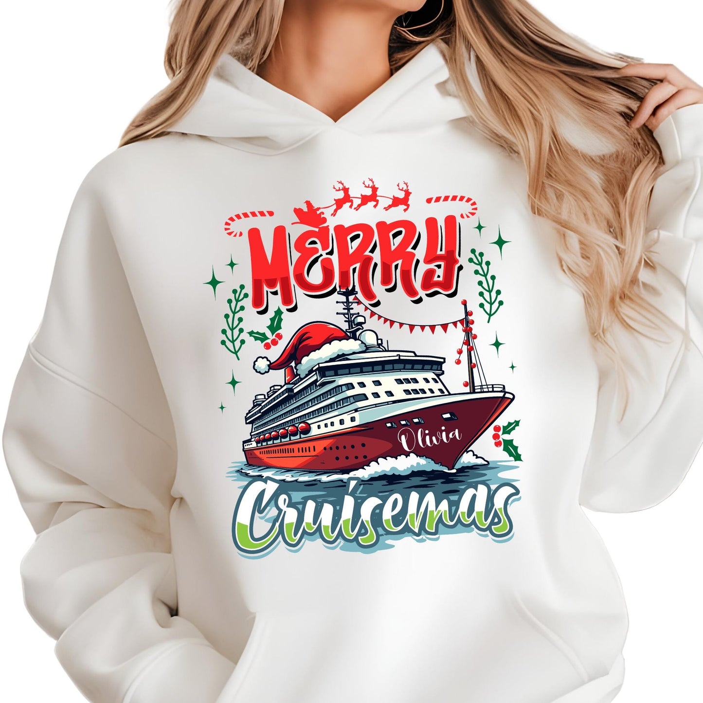 Merry Cruisemas Sweatshirt, Custom Christmas Sweat Xmas Gift