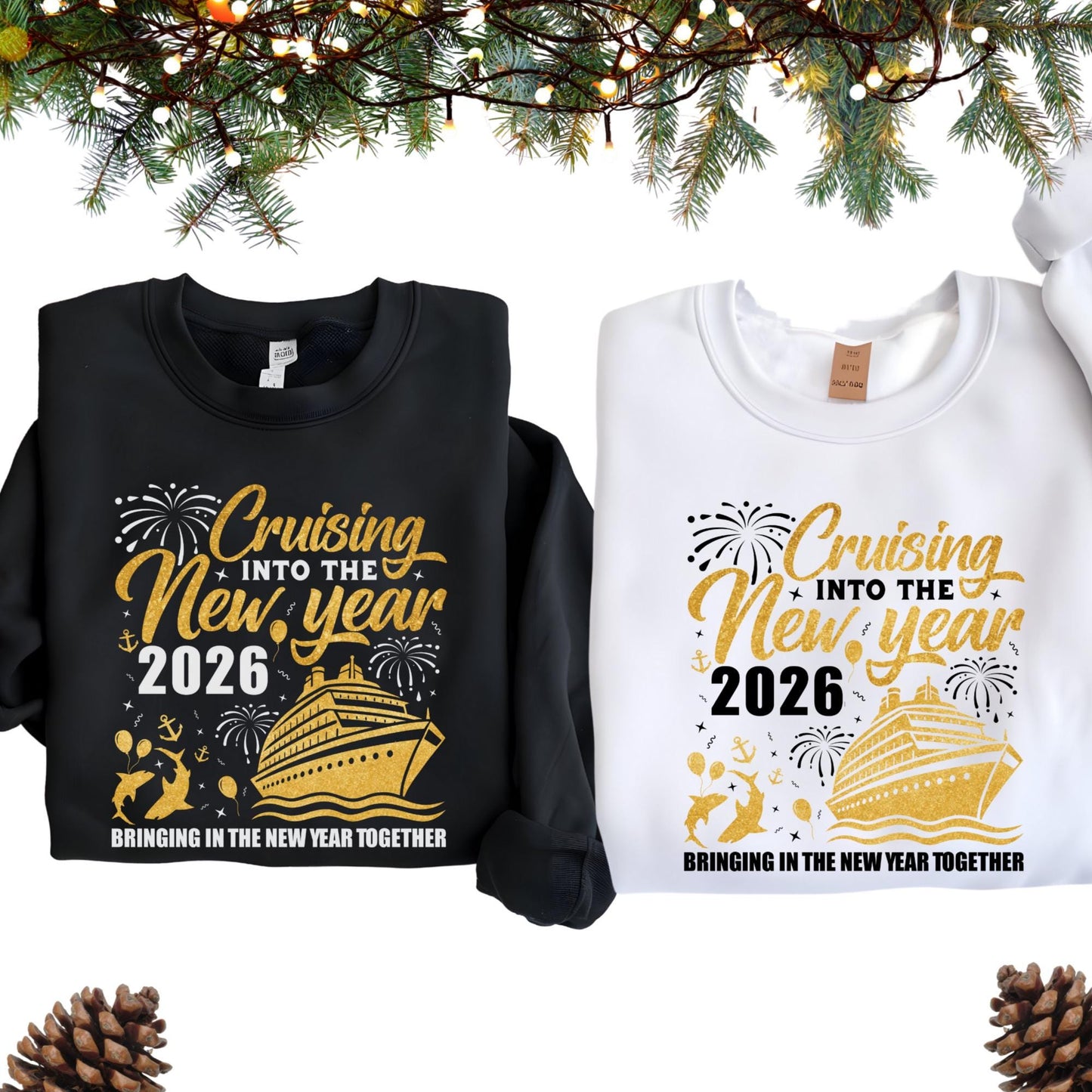New Year Crew 2026 Cruise Sweatshirt, Christmas Crew, Hello New Years Hoodie, Family Vacation Shirt