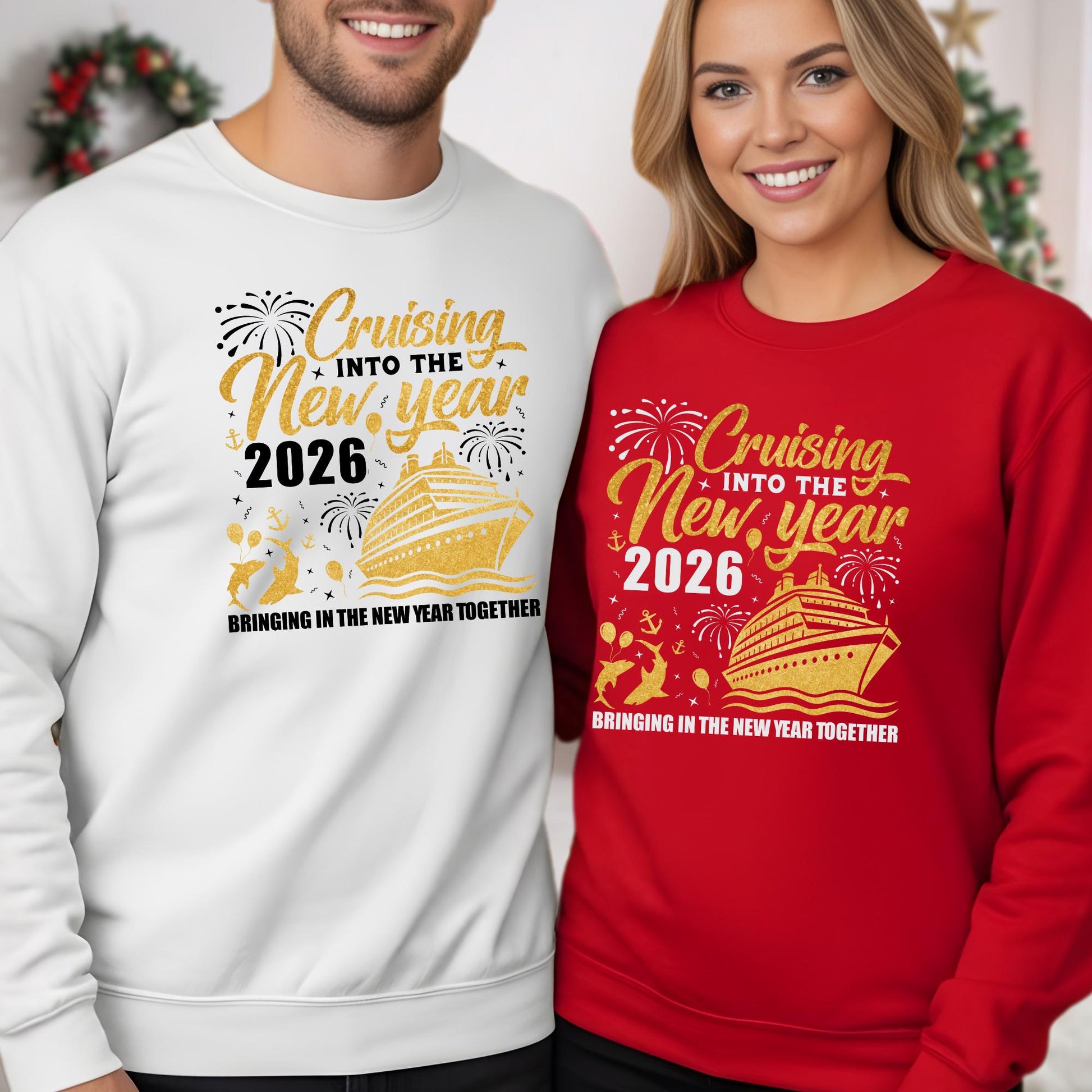 New Year Crew 2026 Cruise Sweatshirt, Christmas Crew, Hello New Years Hoodie, Family Vacation Shirt
