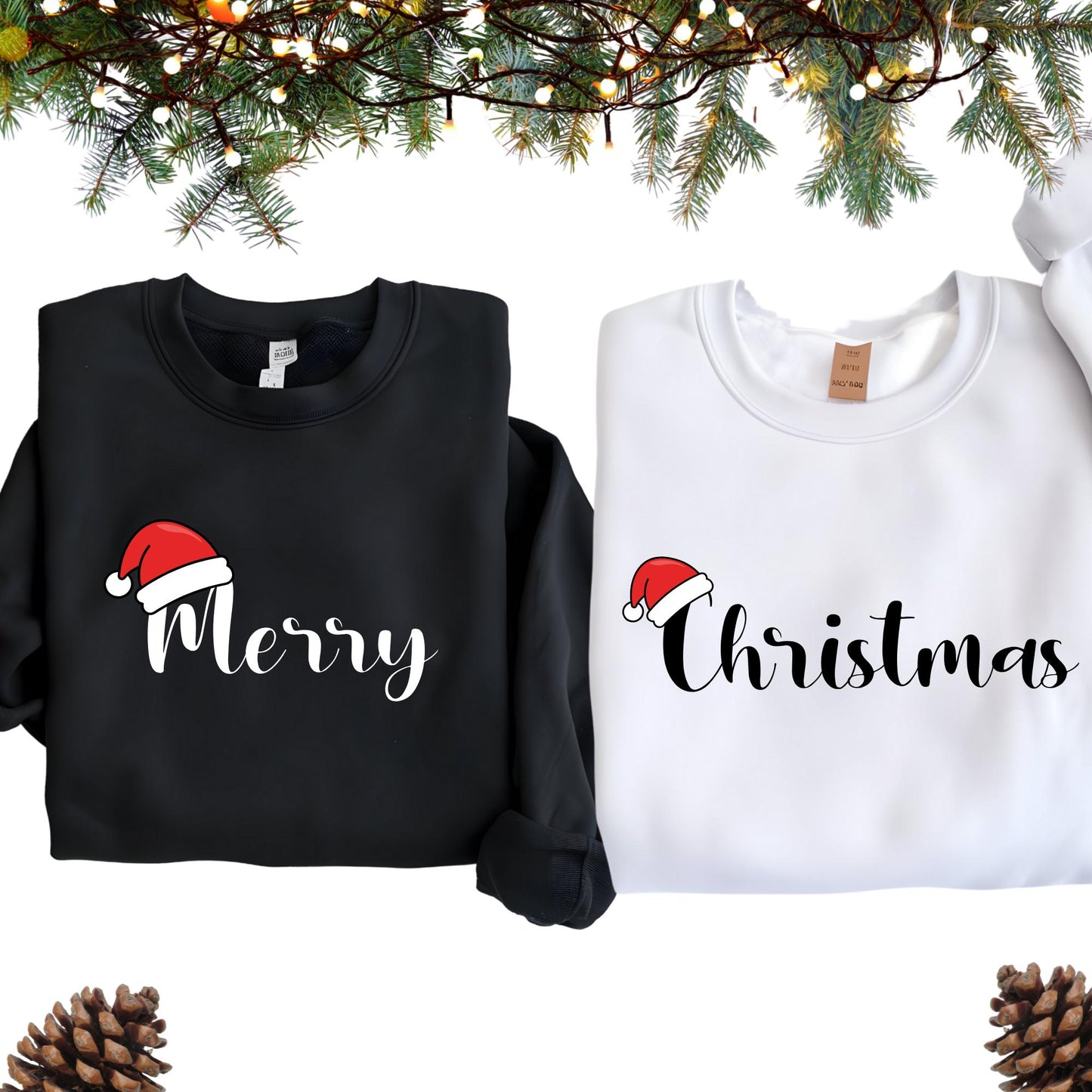 Merry Christmas Matching Sweatshirt For Couples, Funny Xmas Hoodie