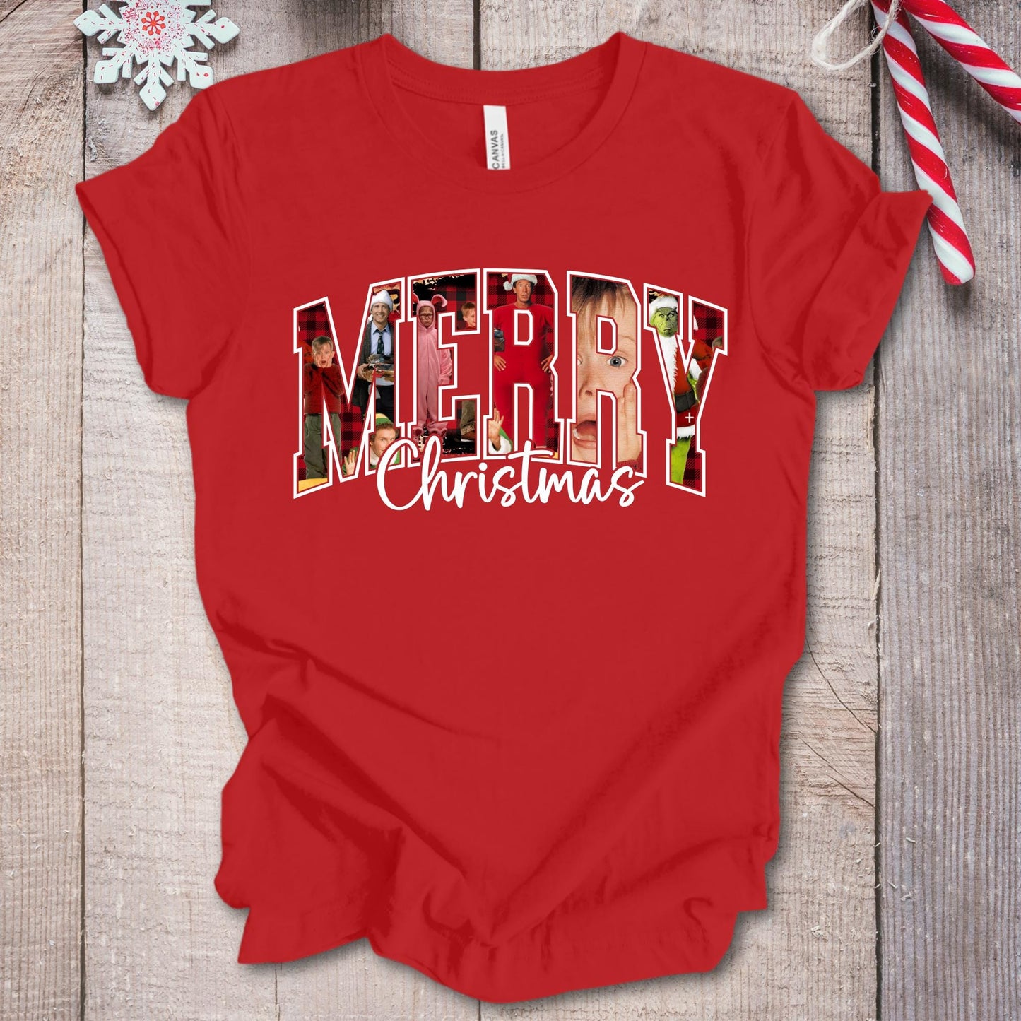 Merry Christmas Shirt, Retro Xmas Movies T-shirt, Family Reunion Shirt, 1990s Holiday Tee