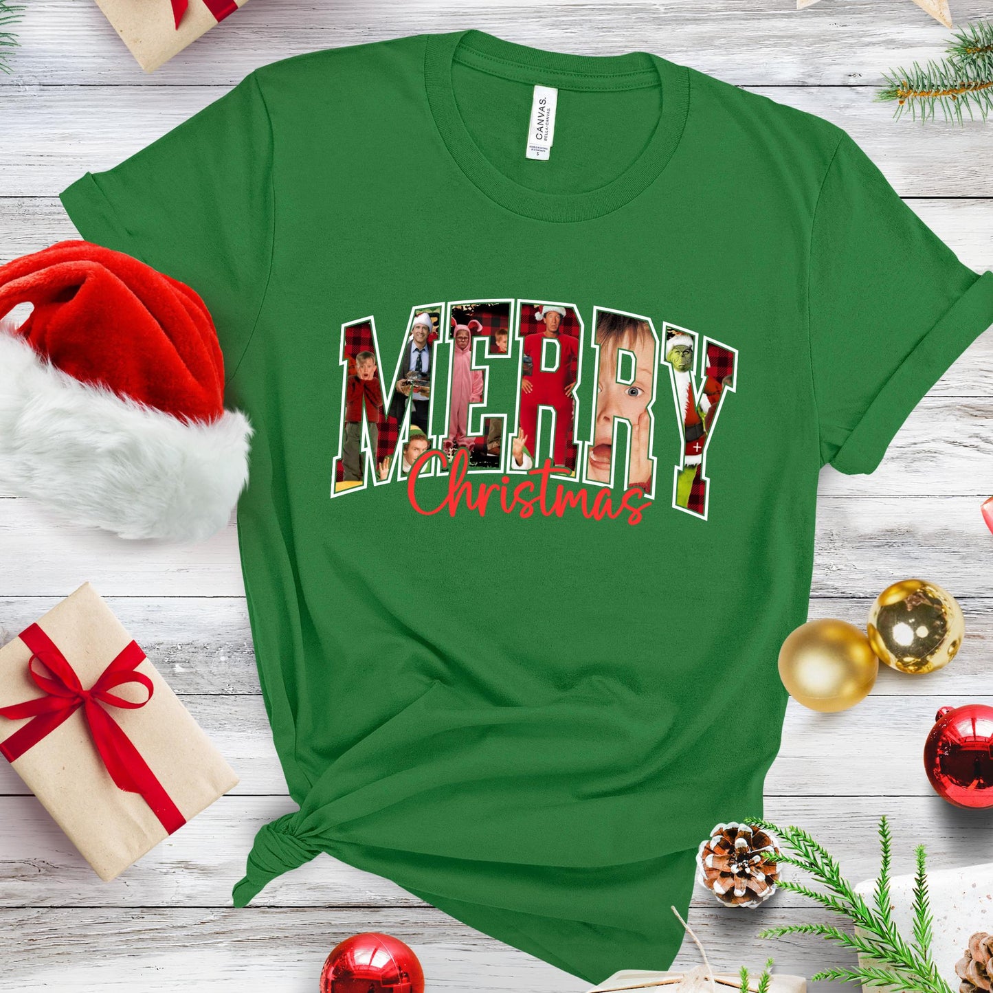 Merry Christmas Shirt, Retro Xmas Movies T-shirt, Family Reunion Shirt, 1990s Holiday Tee