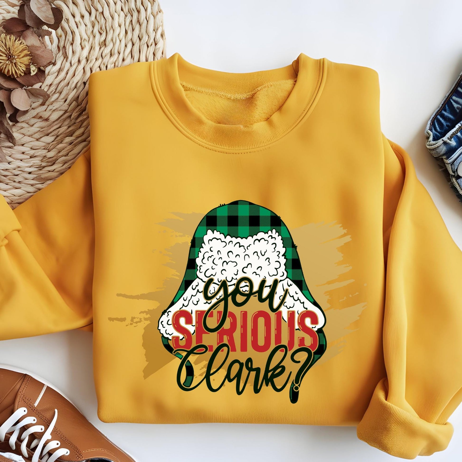 You Serious Clark Sweatshirt Funny Christmas Sweat, Xmas  Hoodie For Women