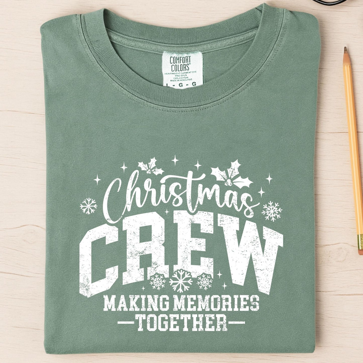 Comfort Colors® Christmas Crew Shirt, Matching Family Holiday Tee, Making Memories Together T-shirt