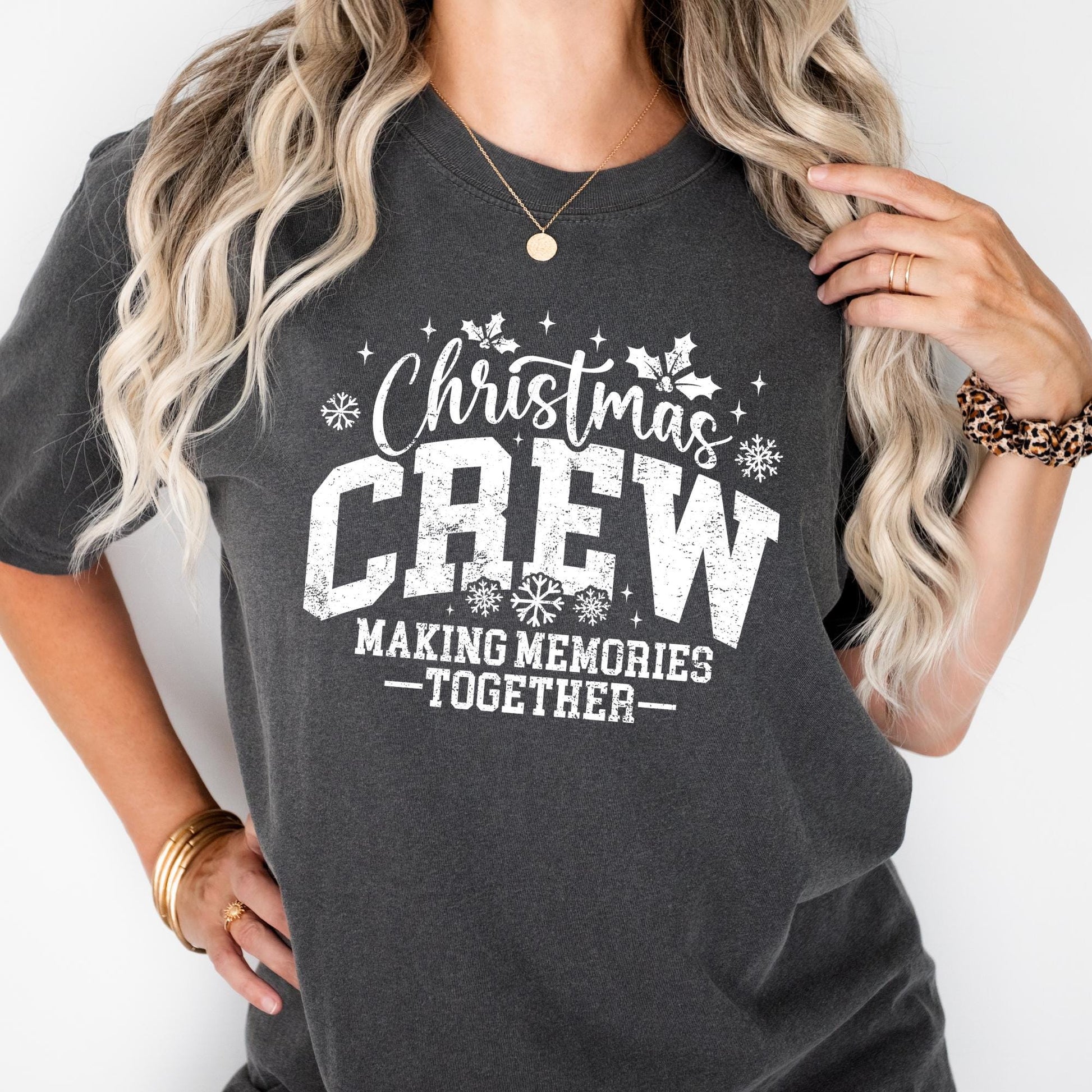 Comfort Colors® Christmas Crew Shirt, Matching Family Holiday Tee, Making Memories Together T-shirt