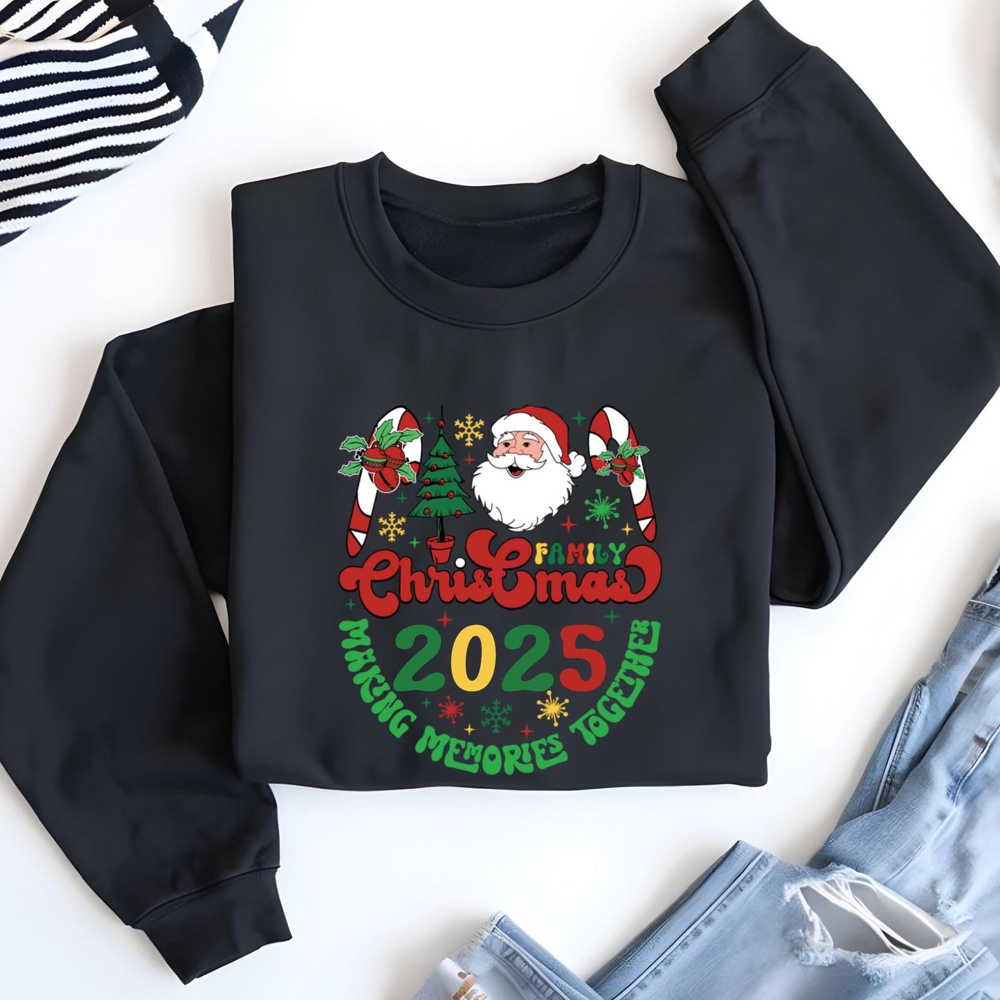 Family Christmas 2025 Sweatshirt Making Memories Together Hoodie Xmas Gift