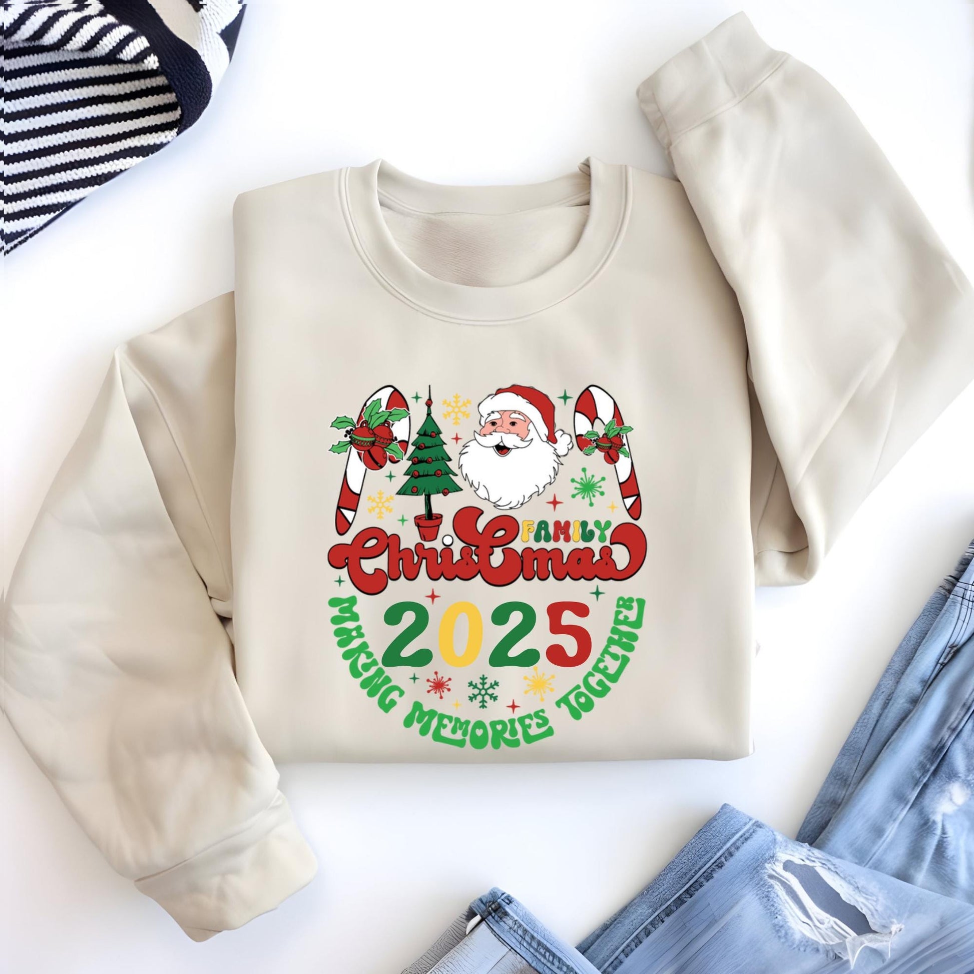 Family Christmas 2025 Sweatshirt Making Memories Together Hoodie Xmas Gift