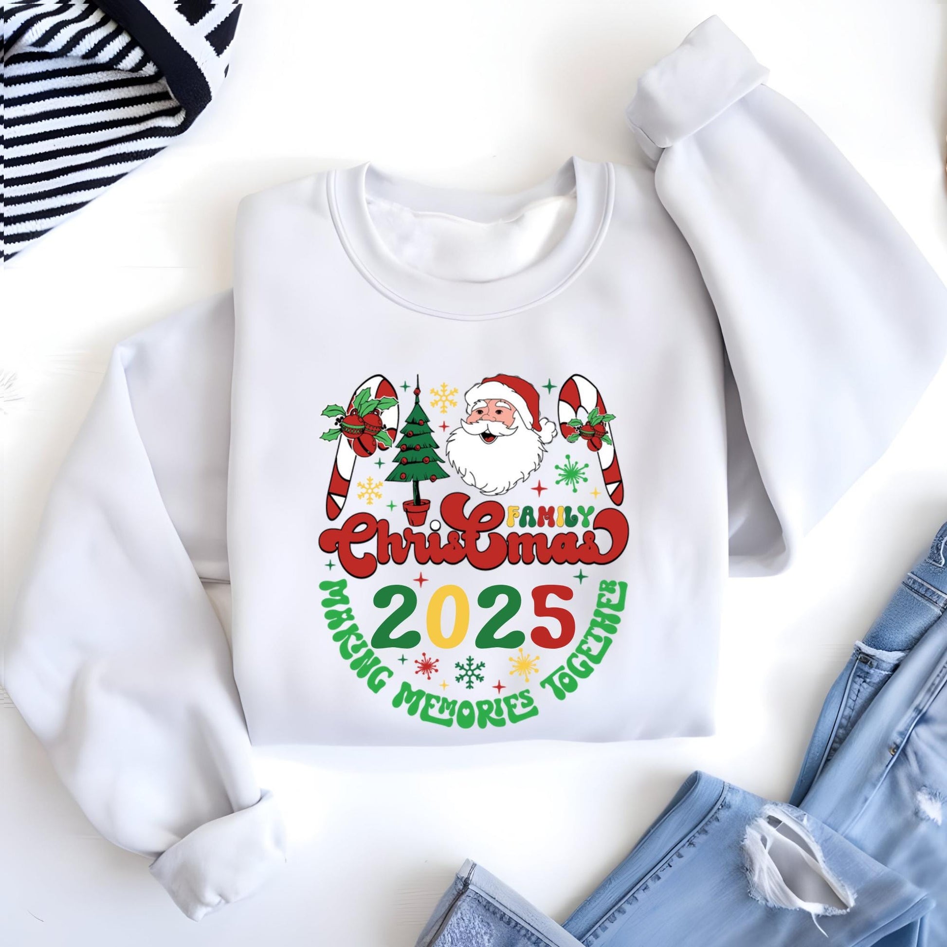 Family Christmas 2025 Sweatshirt Making Memories Together Hoodie Xmas Gift