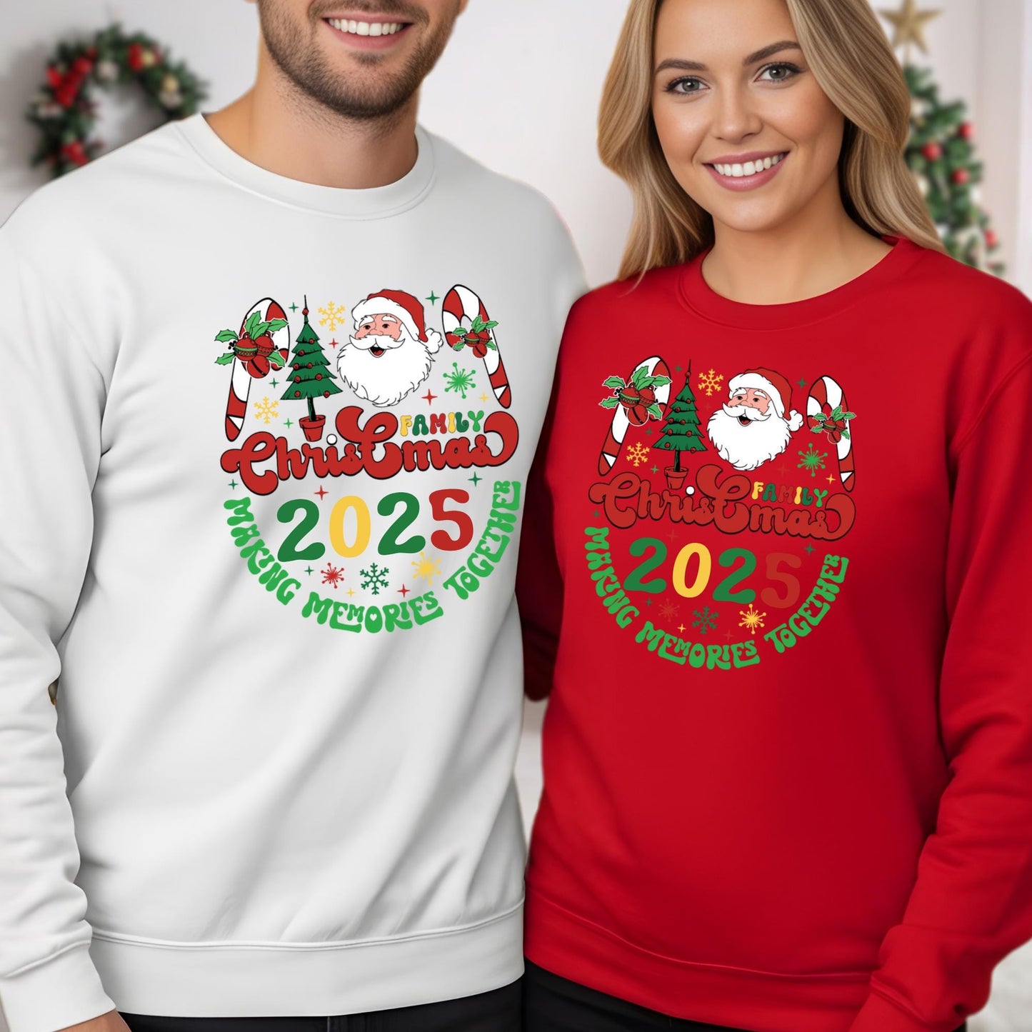 Family Christmas 2025 Sweatshirt Making Memories Together Hoodie Xmas Gift