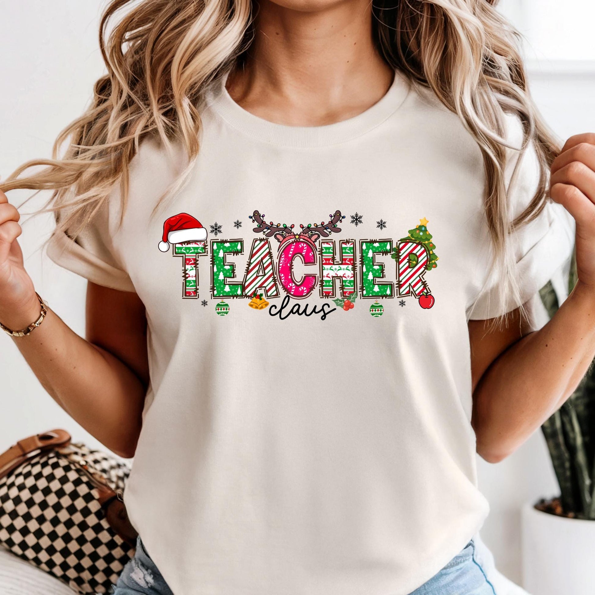 Comfort Colors® Teacher Shirt, Christmas Gift Teaching Tee, Xmas Teachers T-shirt