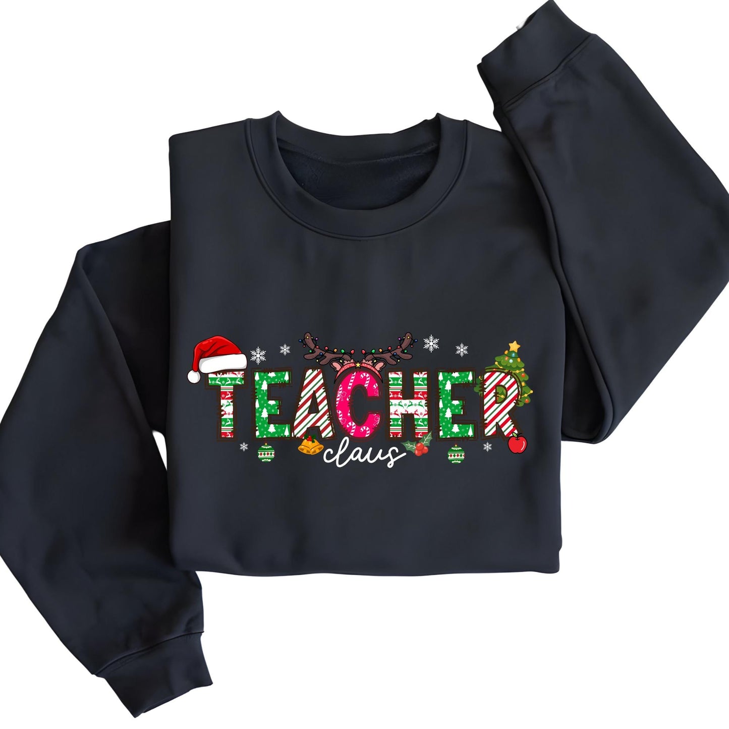 Christmas Teacher Sweatshirt, Teachers Life Hoodie, Teaching Sweat Xmas Tree Shirt