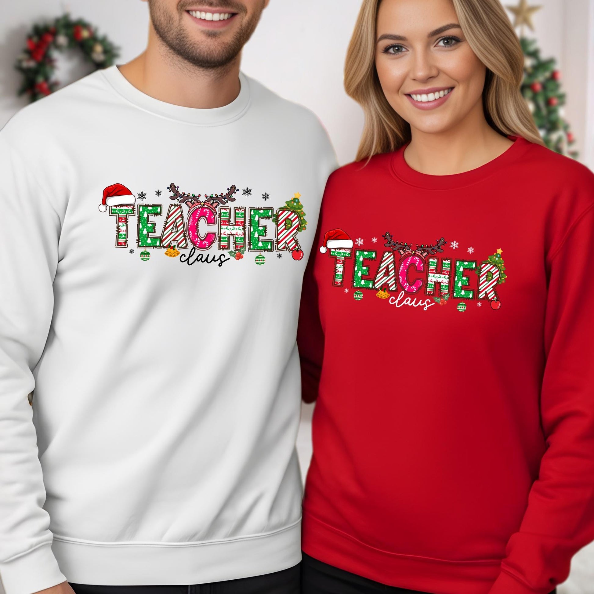 Christmas Teacher Sweatshirt, Teachers Life Hoodie, Teaching Sweat Xmas Tree Shirt