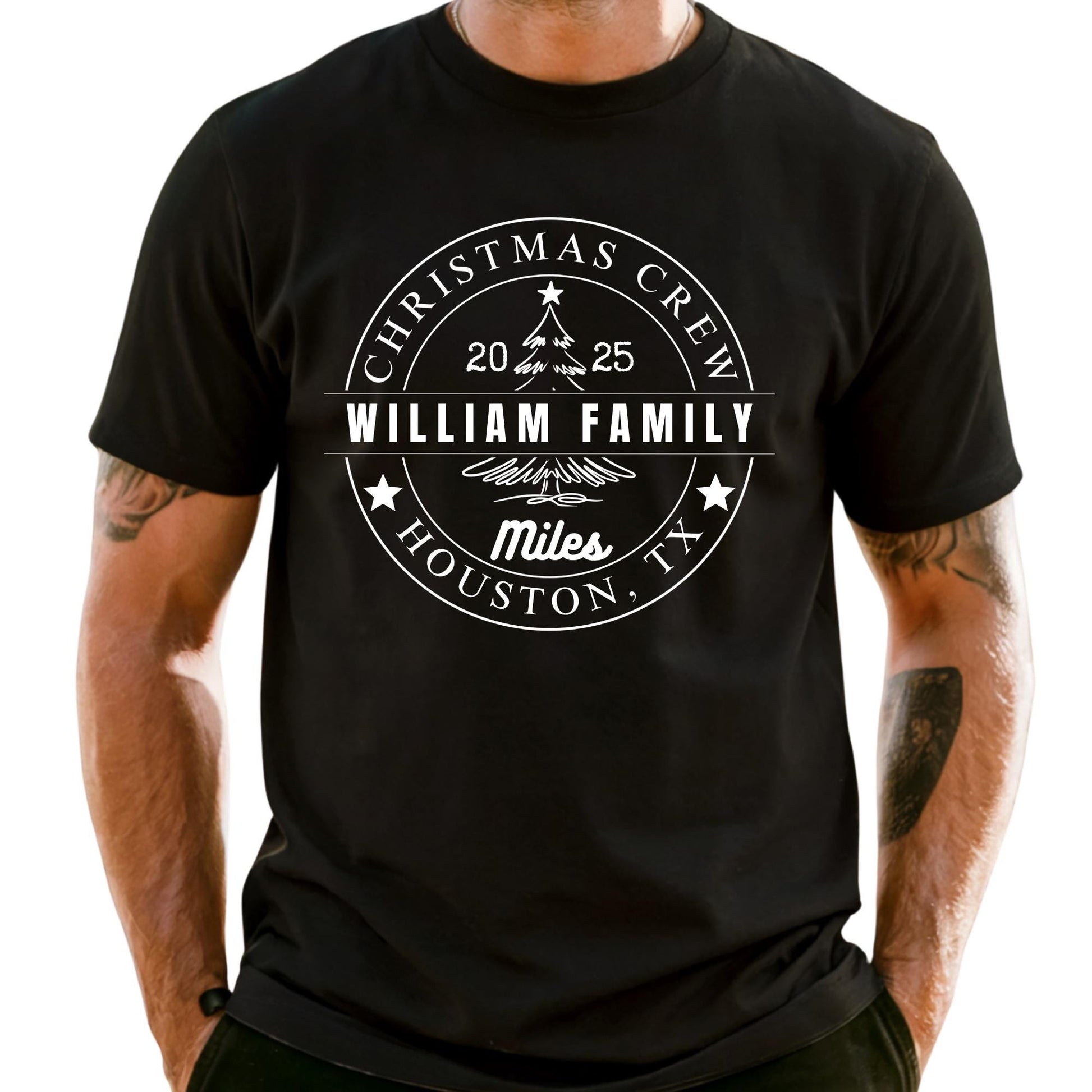 Comfort Colors Christmas Crew Shirt: Personalized Family Reunion Tee Xmas Gift