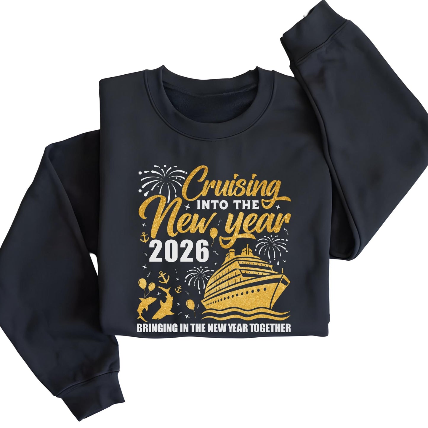 New Year Crew 2026 Cruise Sweatshirt, Christmas Crew, Hello New Years Hoodie, Family Vacation Shirt