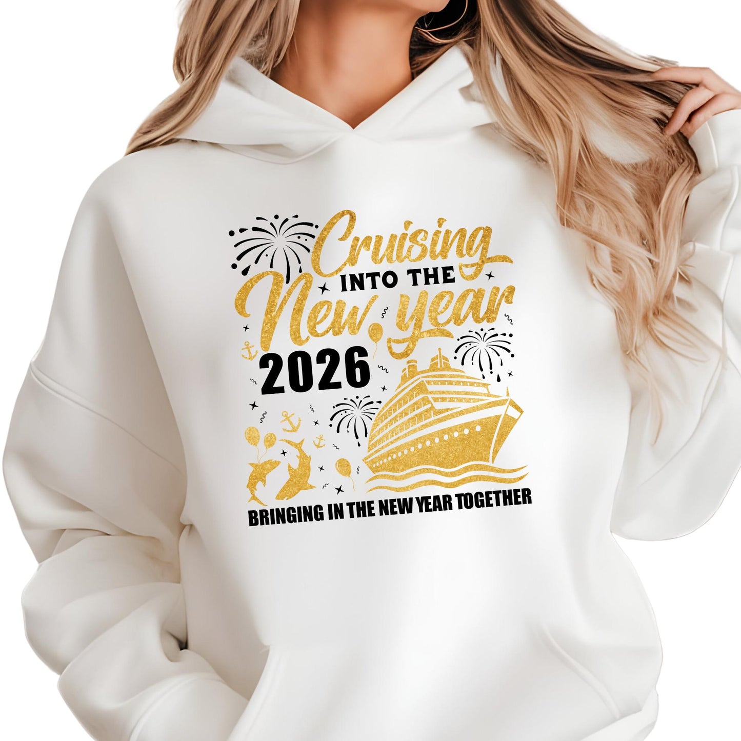 New Year Crew 2026 Cruise Sweatshirt, Christmas Crew, Hello New Years Hoodie, Family Vacation Shirt