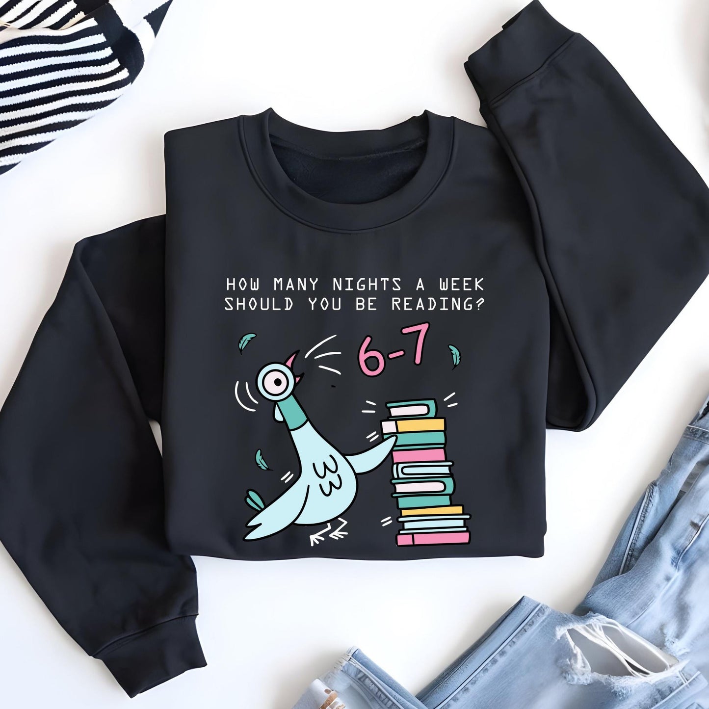 How Many Nights A Week Should You Be Reading 6-7 Sweatshirt, Teacher Six Seven 67 Hoodie