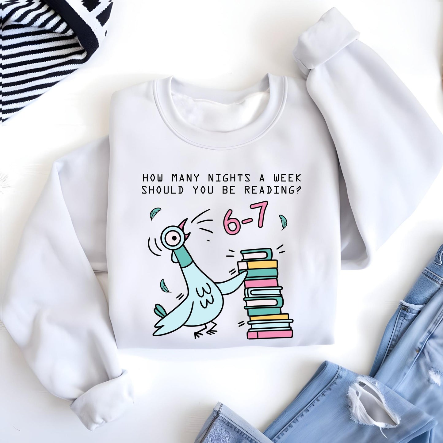 How Many Nights A Week Should You Be Reading 6-7 Sweatshirt, Teacher Six Seven 67 Hoodie