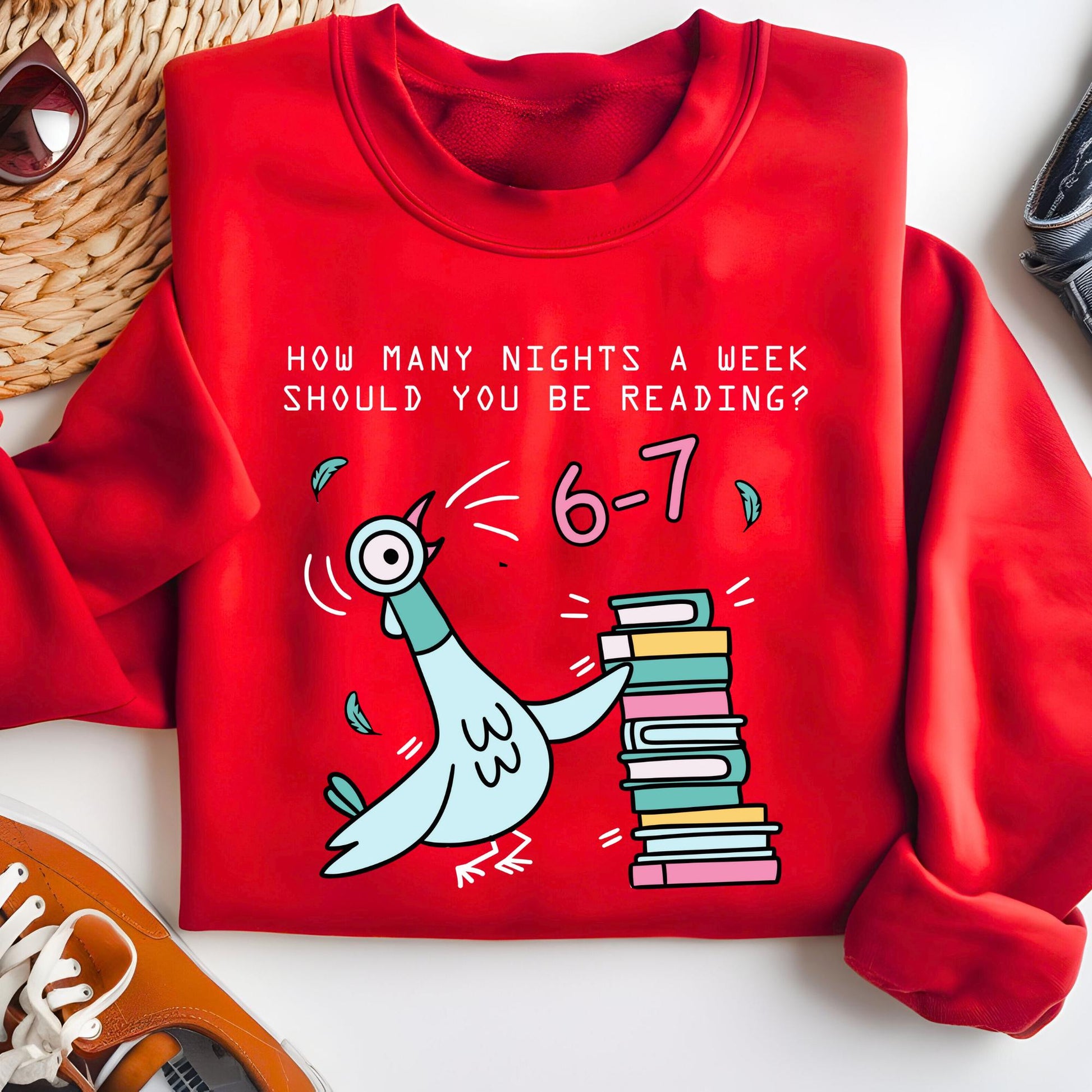 How Many Nights A Week Should You Be Reading 6-7 Sweatshirt, Teacher Six Seven 67 Hoodie