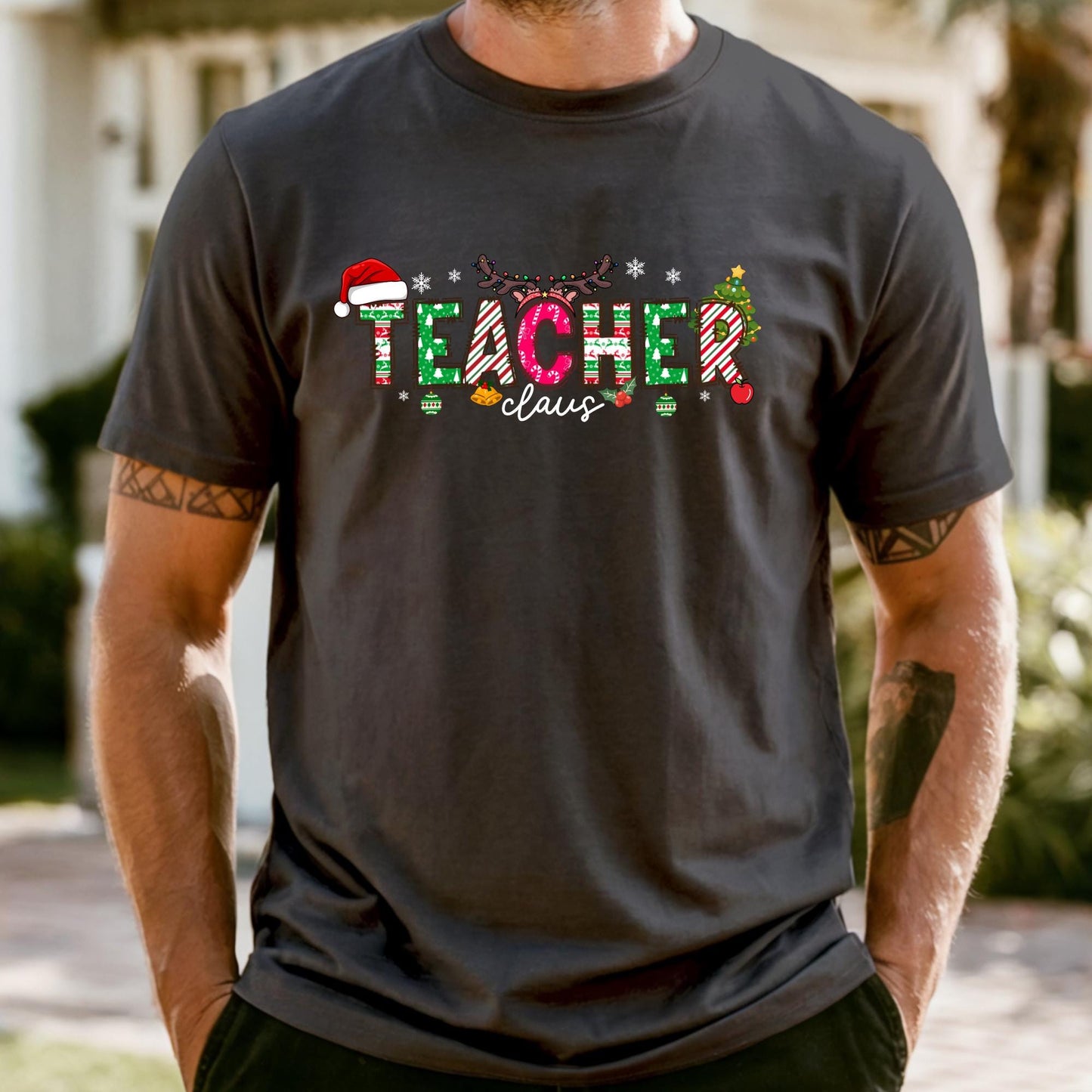 Comfort Colors® Teacher Shirt, Christmas Gift Teaching Tee, Xmas Teachers T-shirt