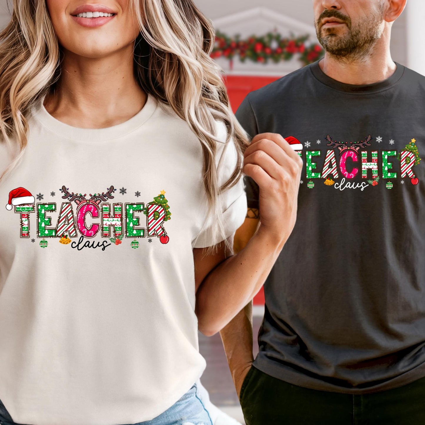 Comfort Colors® Teacher Shirt, Christmas Gift Teaching Tee, Xmas Teachers T-shirt