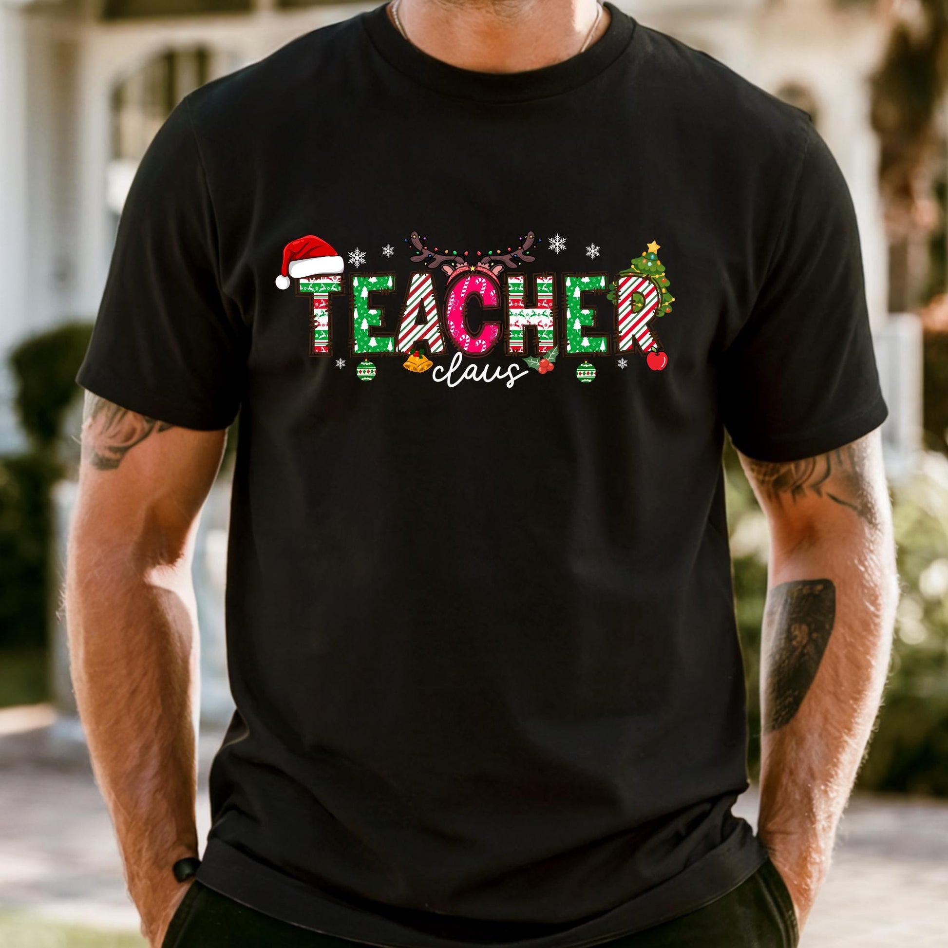 Comfort Colors® Teacher Shirt, Christmas Gift Teaching Tee, Xmas Teachers T-shirt