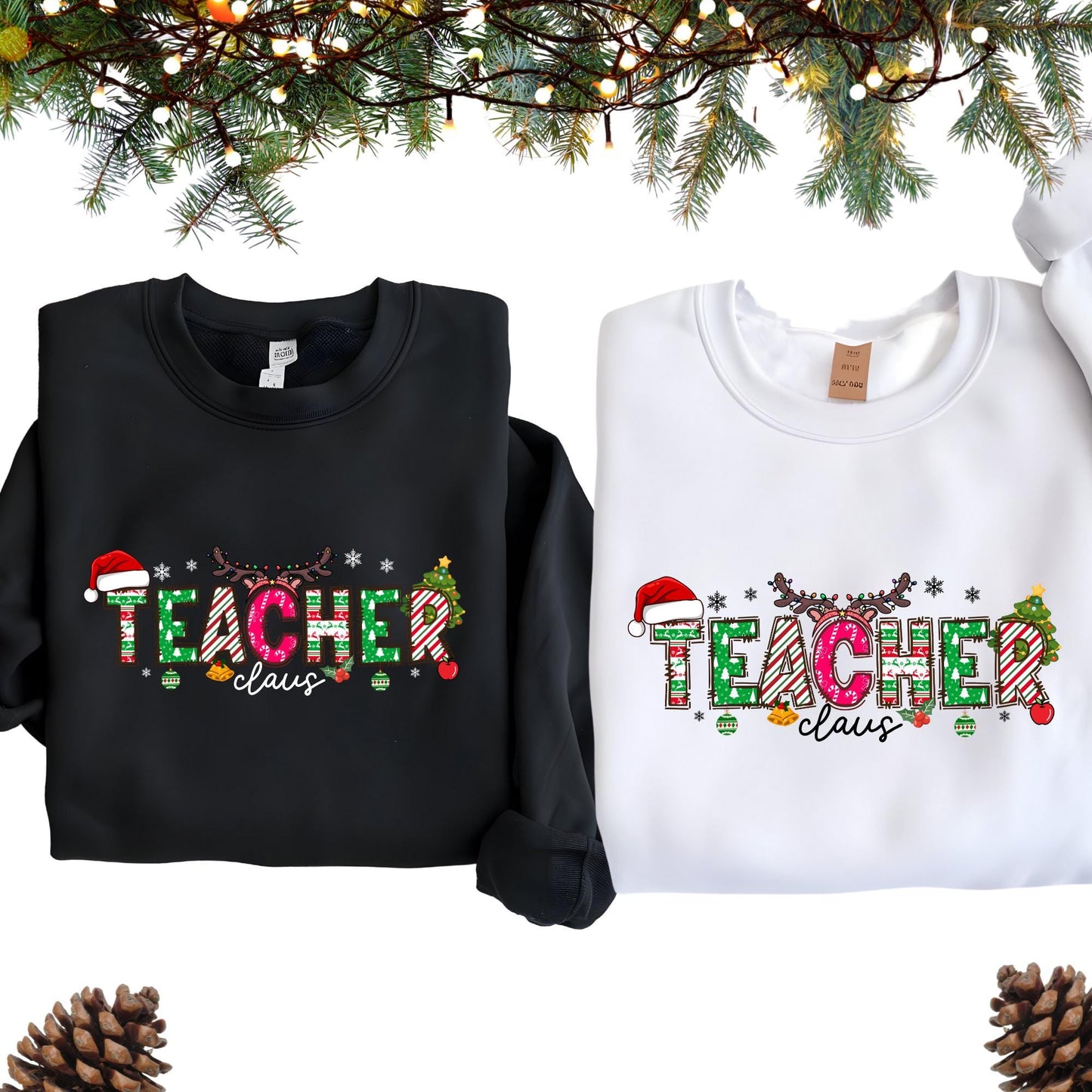 Christmas Teacher Sweatshirt, Teachers Life Hoodie, Teaching Sweat Xmas Tree Shirt