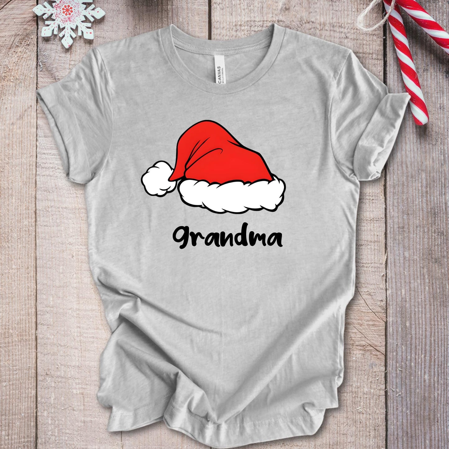 Custom Family Christmas Shirt: Santa Hat Name Matching Xmas Tee