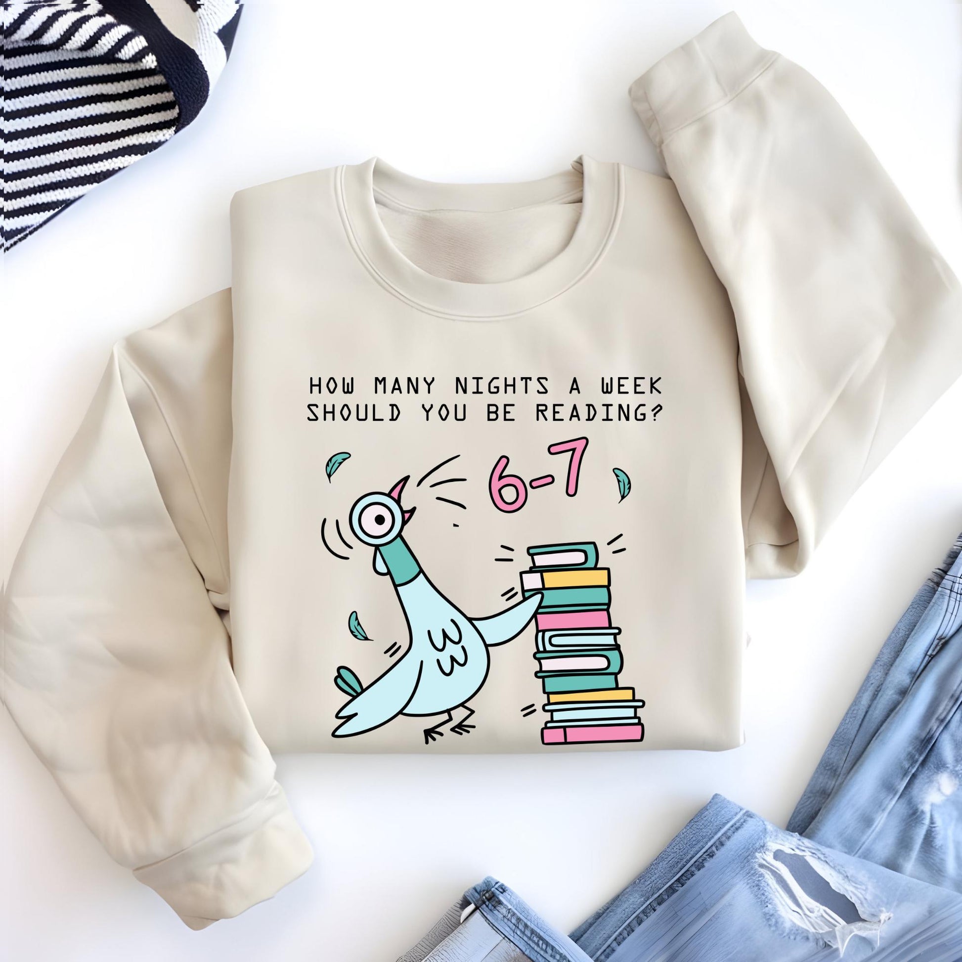 How Many Nights A Week Should You Be Reading 6-7 Sweatshirt, Teacher Six Seven 67 Hoodie