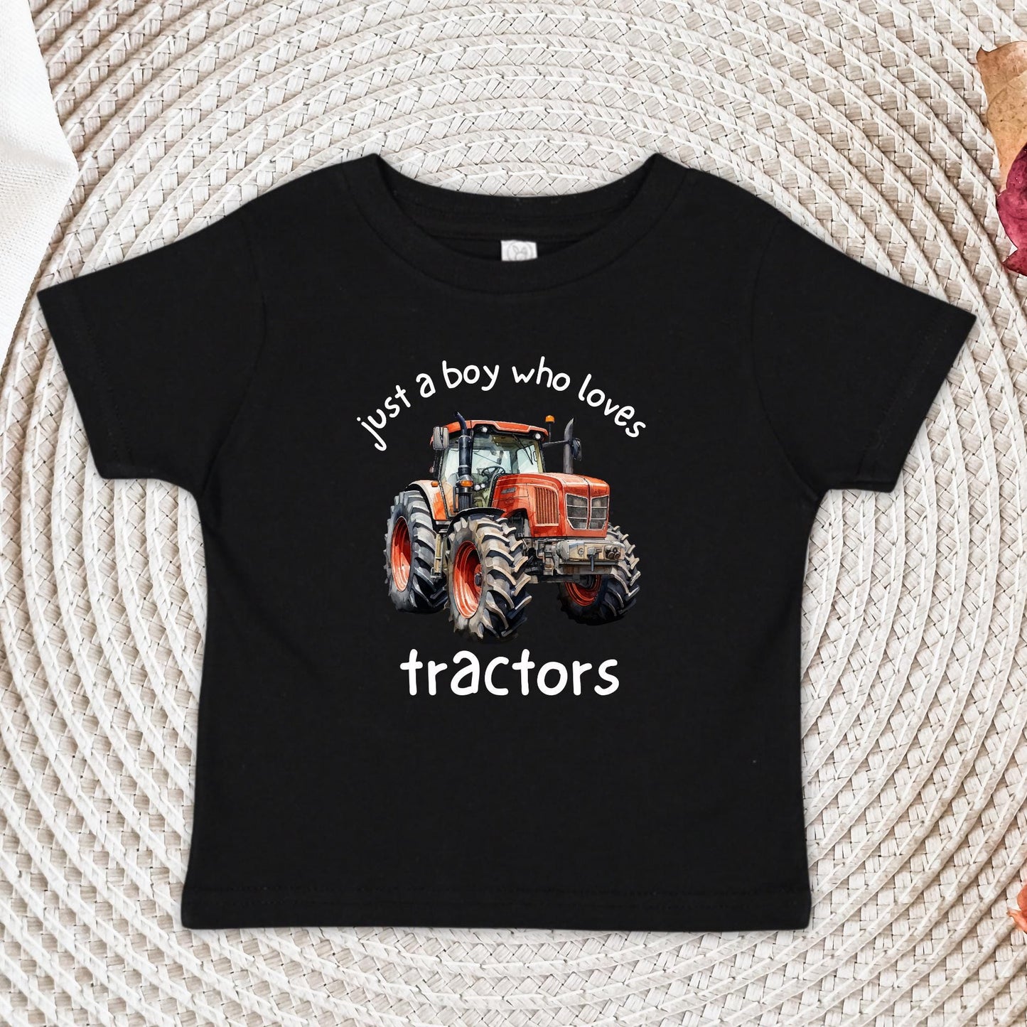 Just A Boy Who Loves Tractors Onesie®, Boys Tractor Shirt, Baby Shower Gift, Baby Announcement Bodysuit
