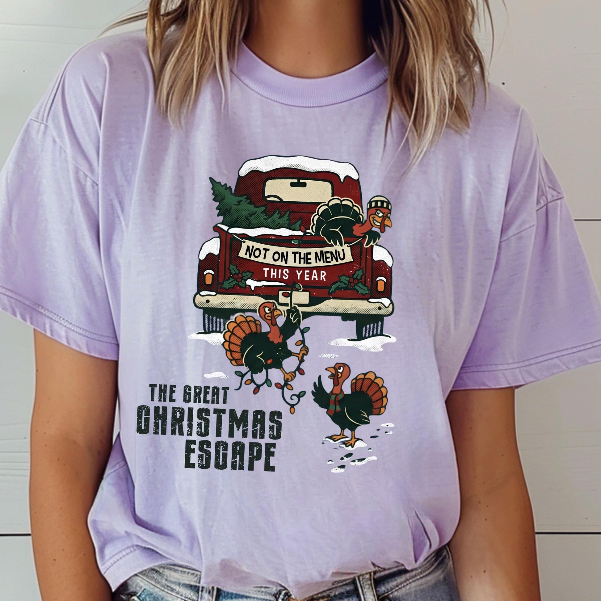 Funny Christmas Comfort Colors® Shirt, The Great Christmas Escape Shirt, Not On The Menu This Year  Tee