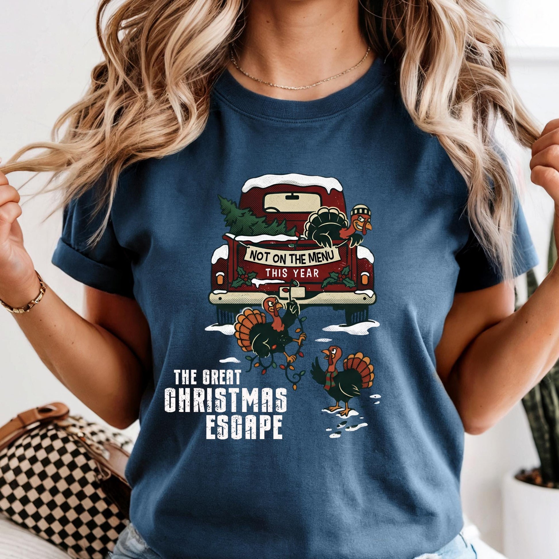 Funny Christmas Comfort Colors® Shirt, The Great Christmas Escape Shirt, Not On The Menu This Year  Tee