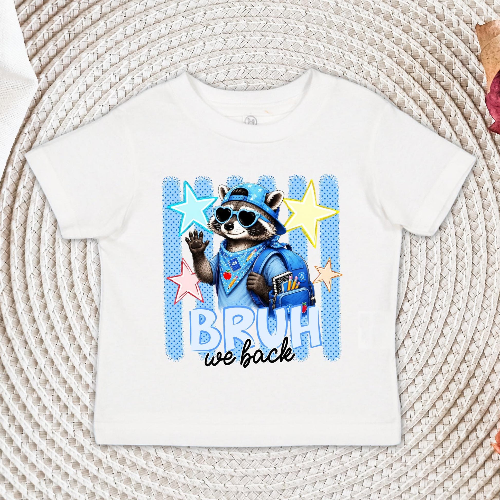 Bruh We Back Toddler Shirt, Funny Raccoon School Shirt, Back To School Teacher Outfit, Retro Shirts For Men Women