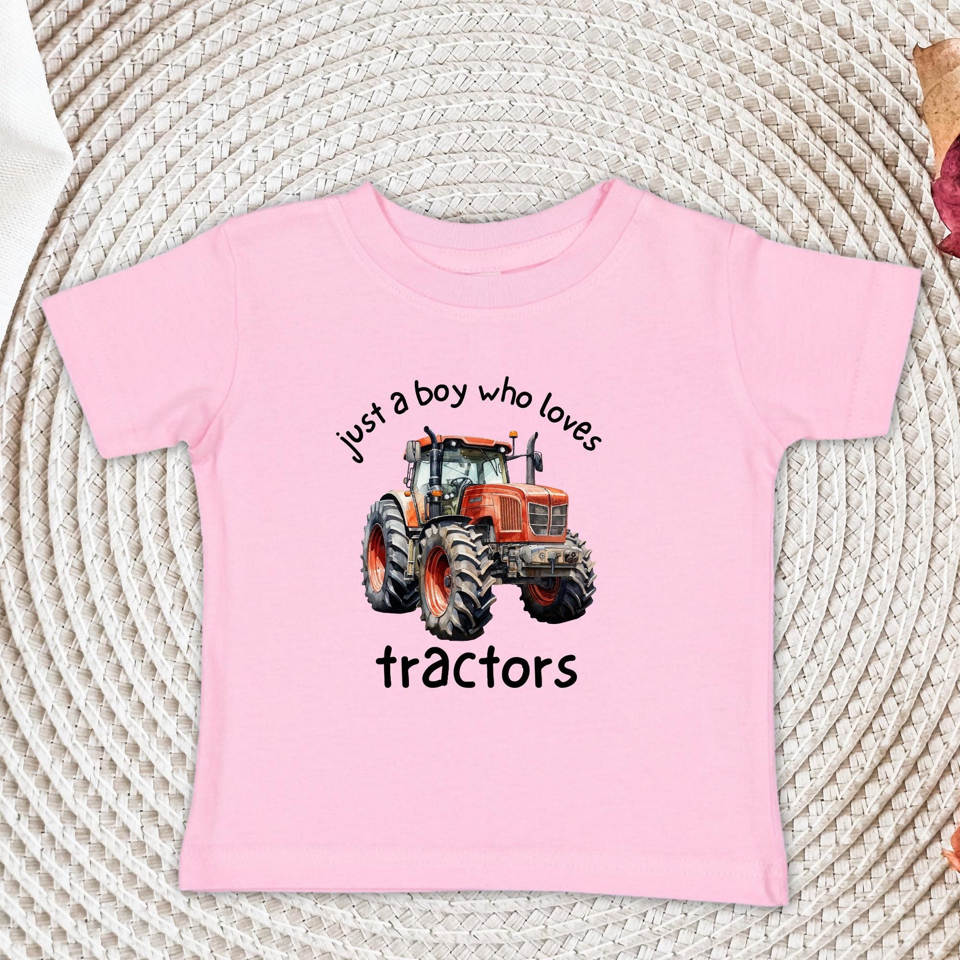 Just A Boy Who Loves Tractors Onesie®, Boys Tractor Shirt, Baby Shower Gift, Baby Announcement Bodysuit