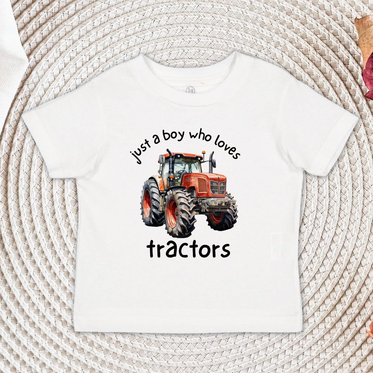 Just A Boy Who Loves Tractors Onesie®, Boys Tractor Shirt, Baby Shower Gift, Baby Announcement Bodysuit
