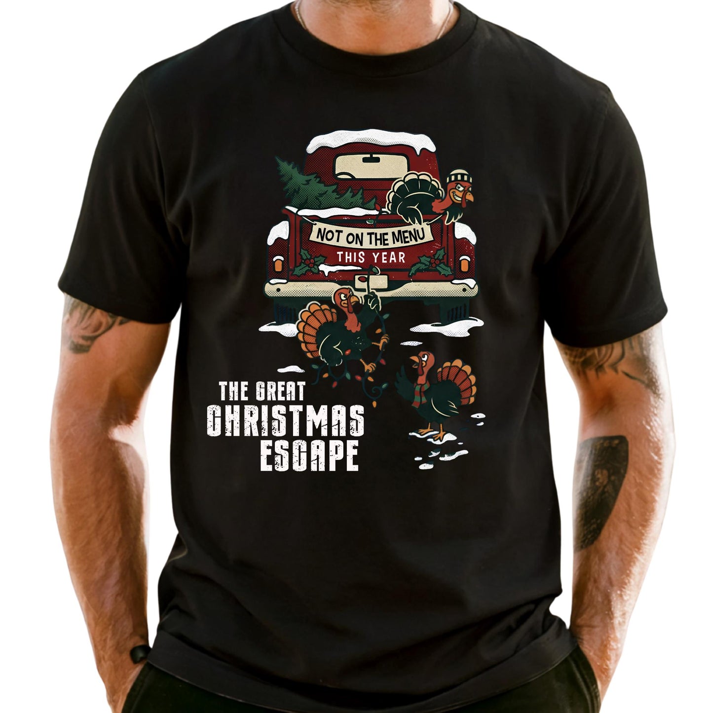 Funny Christmas Comfort Colors® Shirt, The Great Christmas Escape Shirt, Not On The Menu This Year  Tee