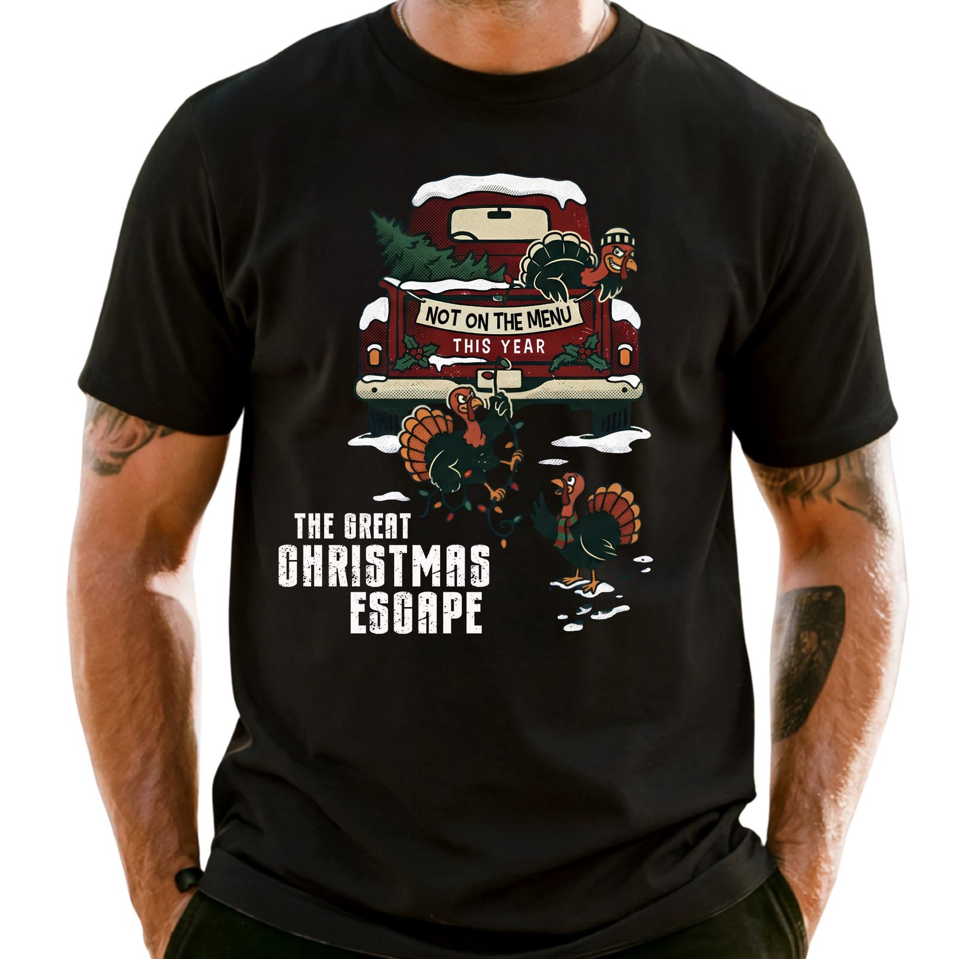 Funny Christmas Comfort Colors® Shirt, The Great Christmas Escape Shirt, Not On The Menu This Year  Tee