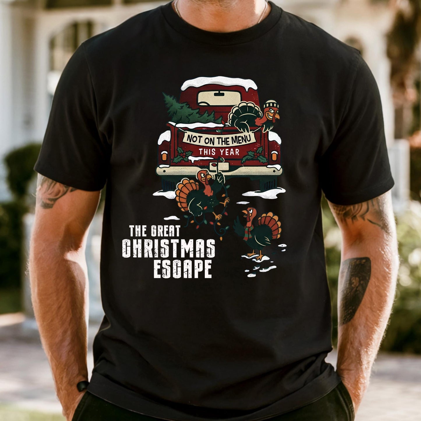 Funny Christmas Comfort Colors® Shirt, The Great Christmas Escape Shirt, Not On The Menu This Year  Tee