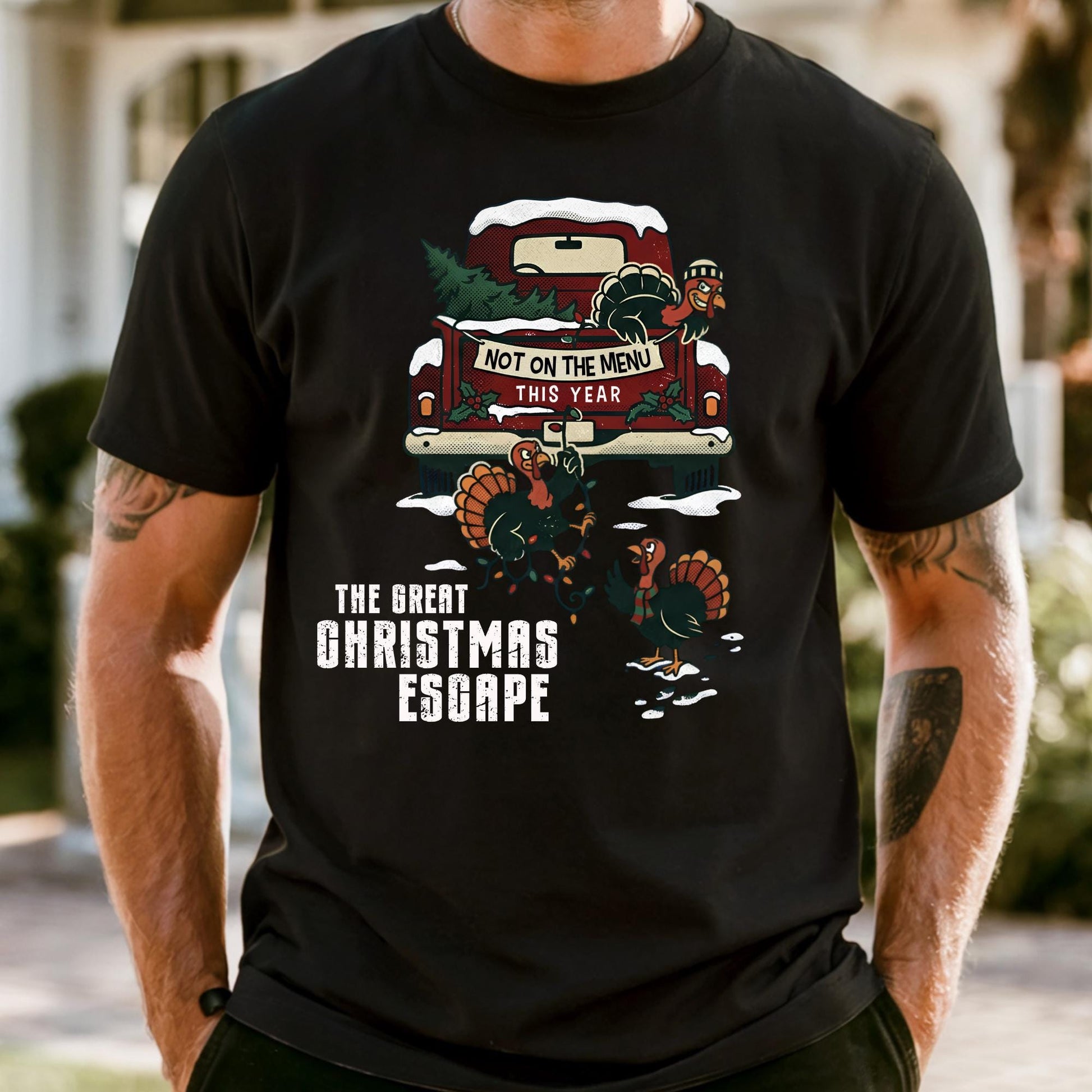 Funny Christmas Comfort Colors® Shirt, The Great Christmas Escape Shirt, Not On The Menu This Year  Tee